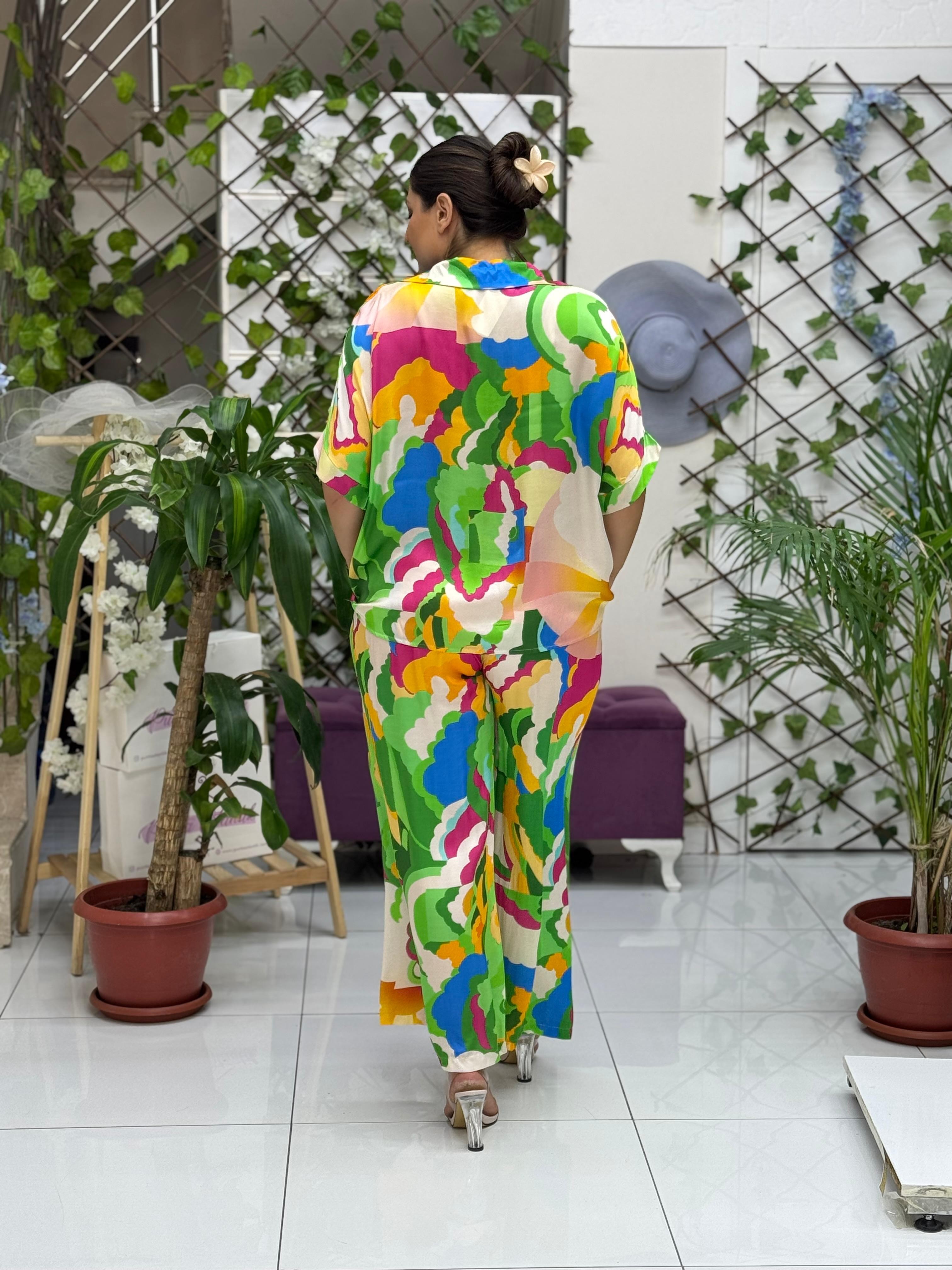 P66912 Traje italiano de raso de seda