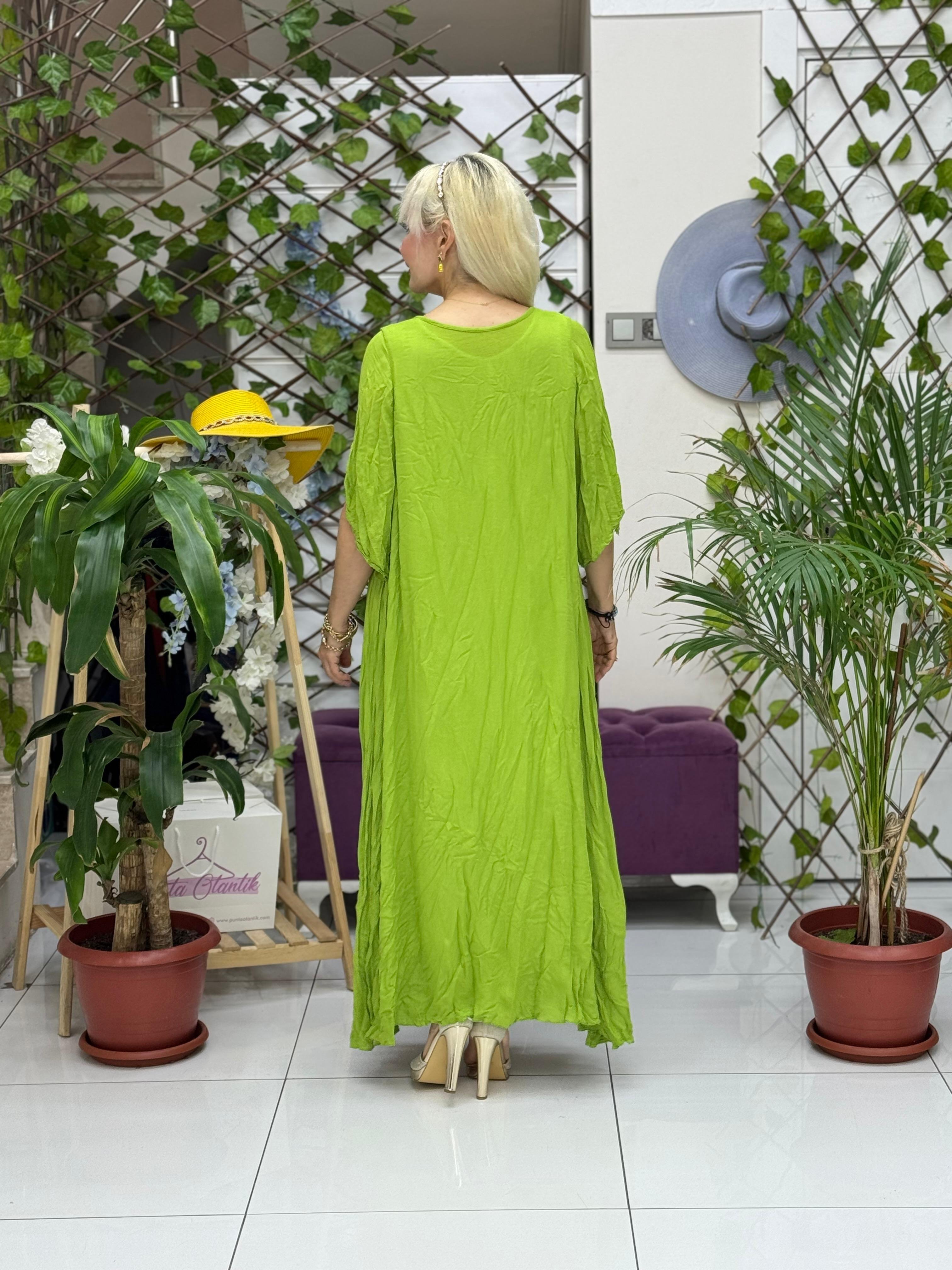 M1046 Vestido Voile Sin Mangas Rojo
