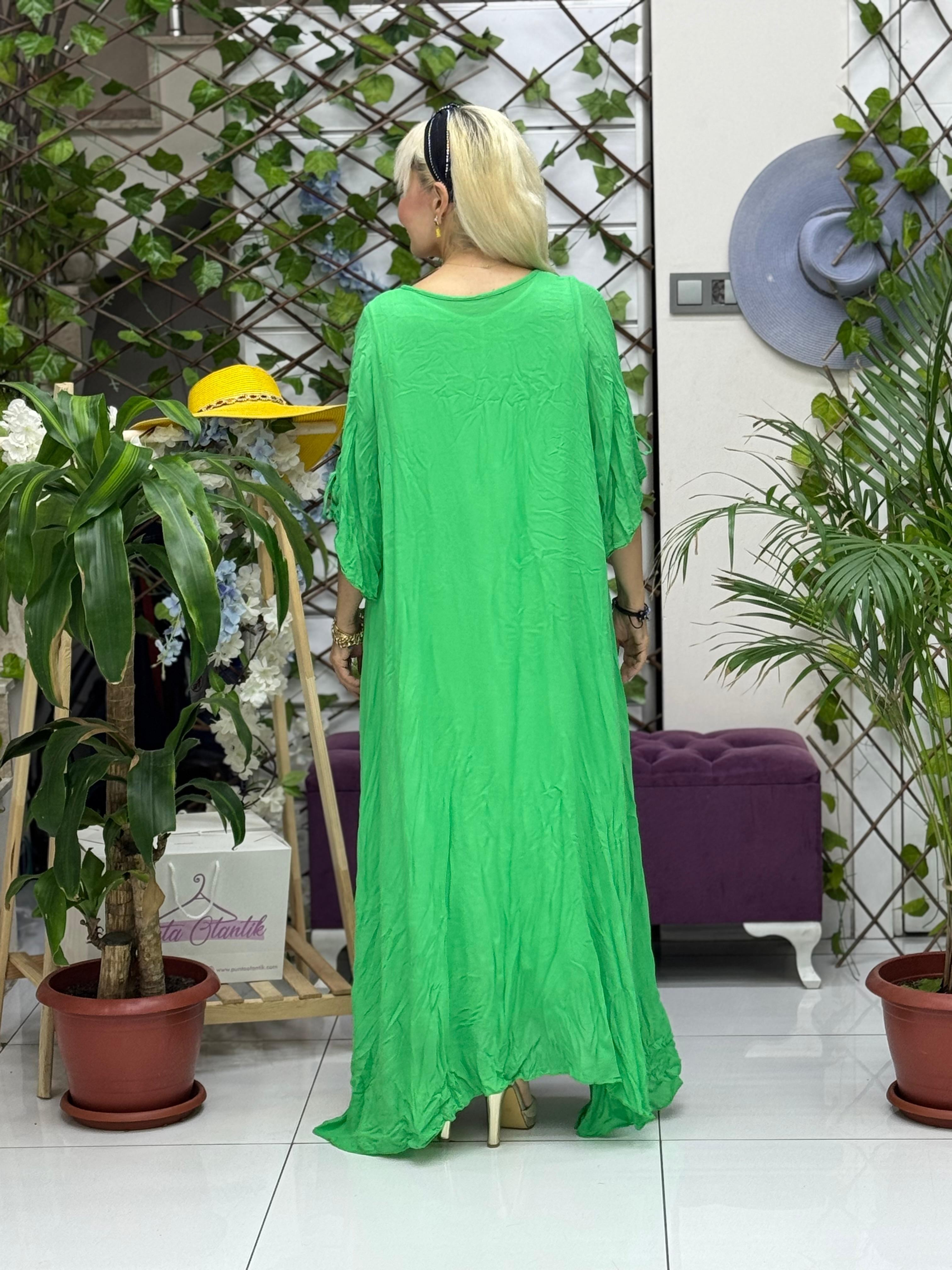 M1046 Vestido Voile Sin Mangas Rojo