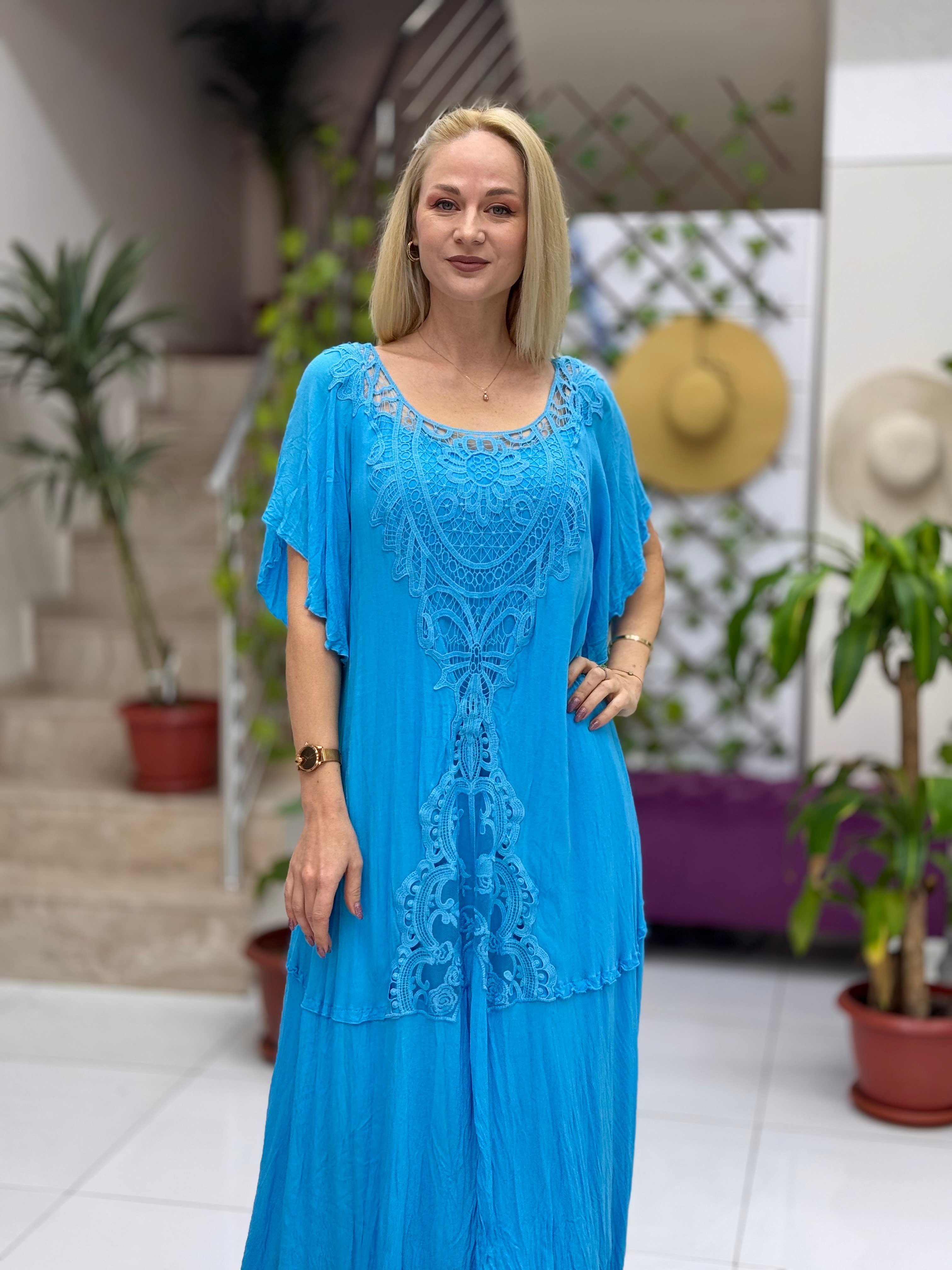 M1420 Vestido Hürrem Turquesa