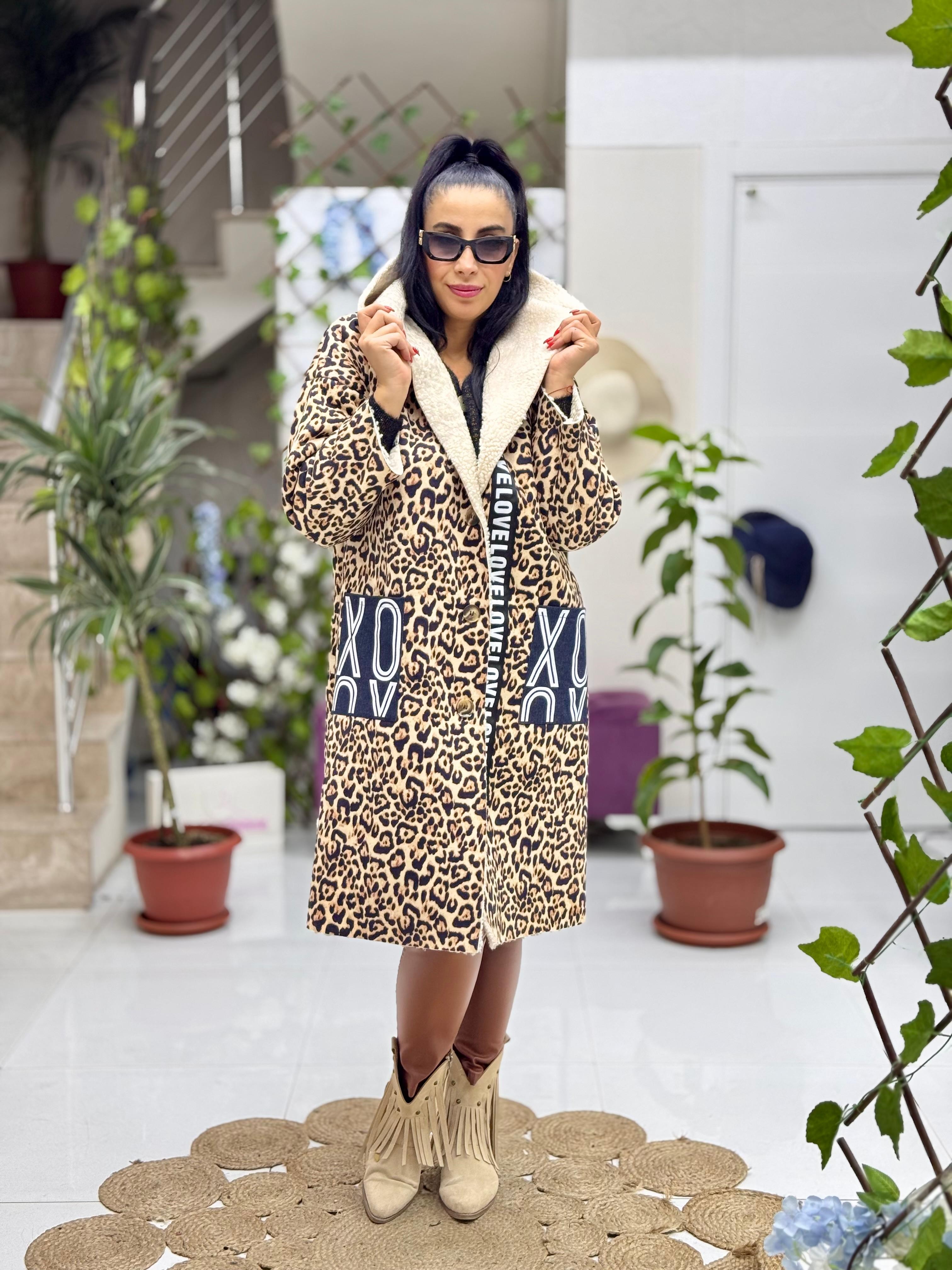 SK211747 Leopar Desen Napa Kaban