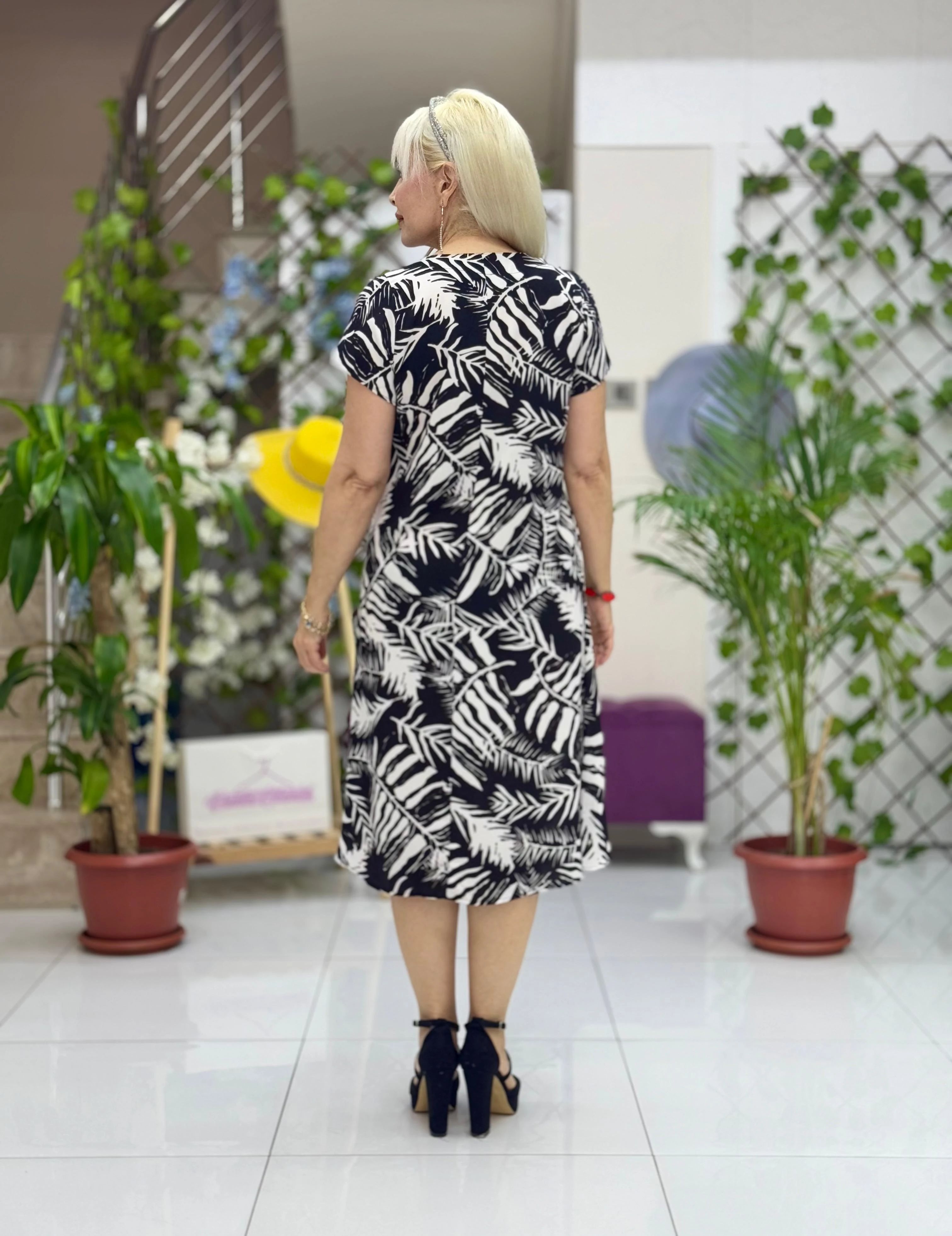 DM70048 Demet Viskon Elbise