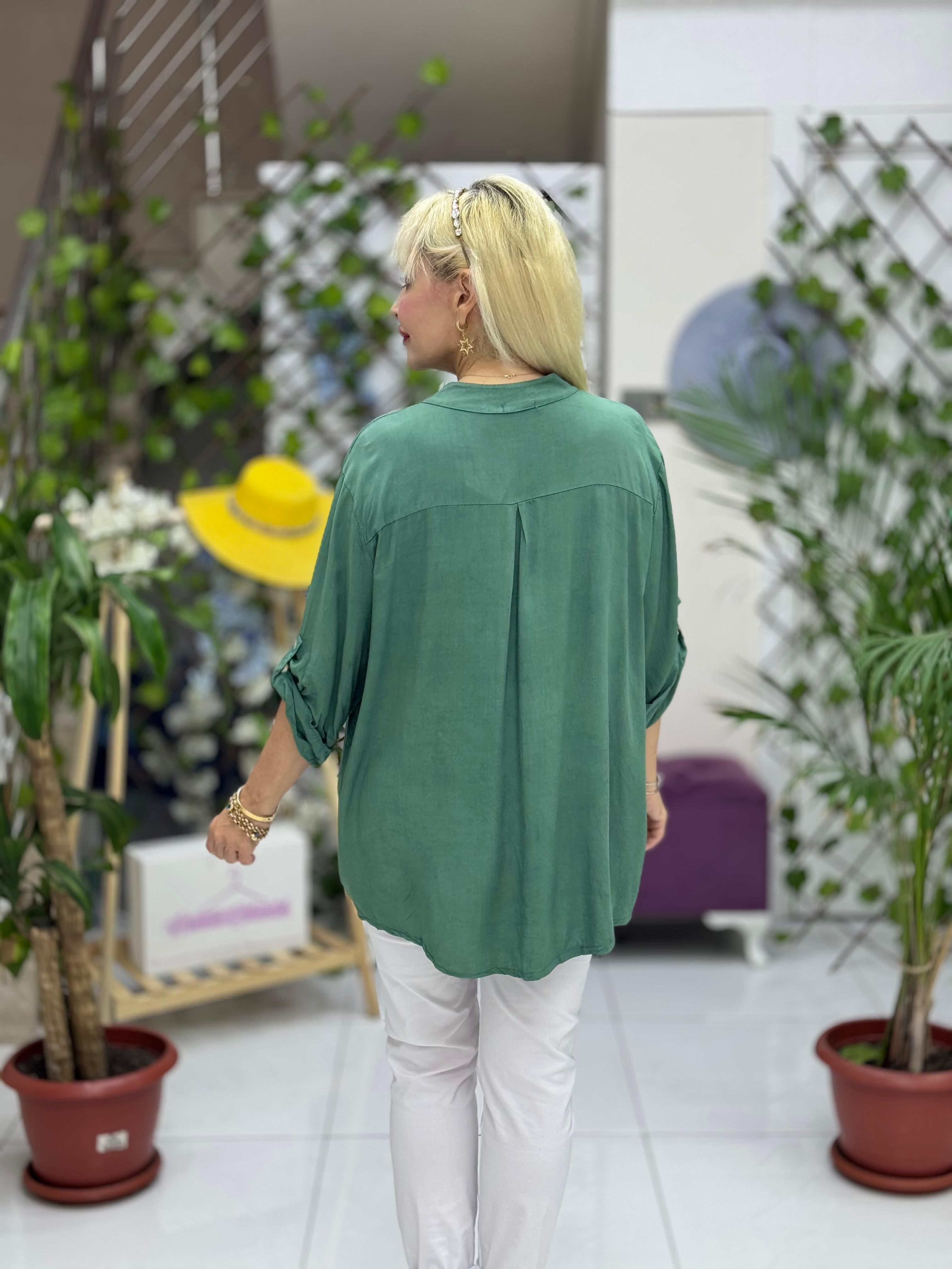 NC15460 İtalyan Coton Bluz Haki