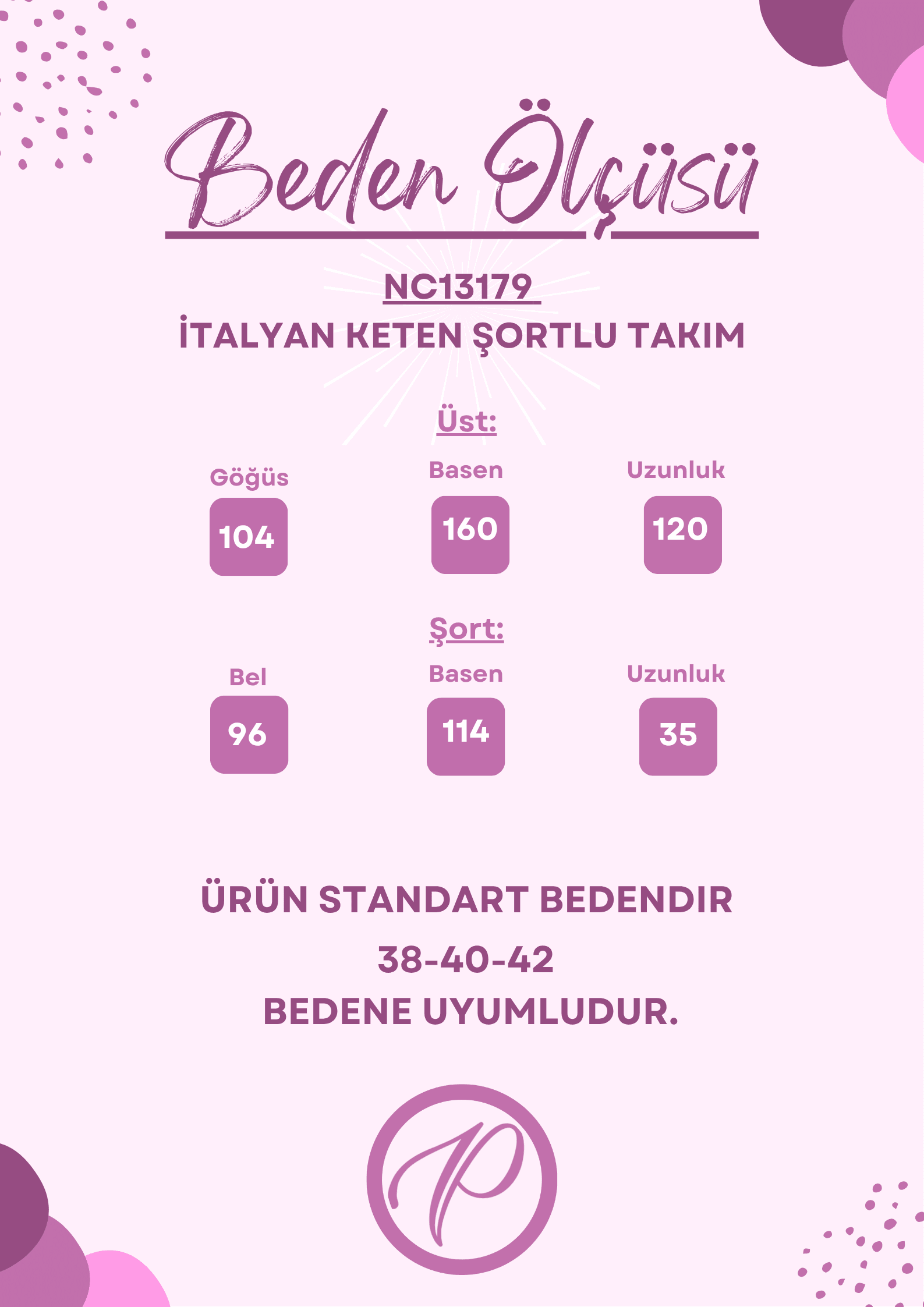 NC13179 İtalyan Keten Şortlu Takım Kiremit