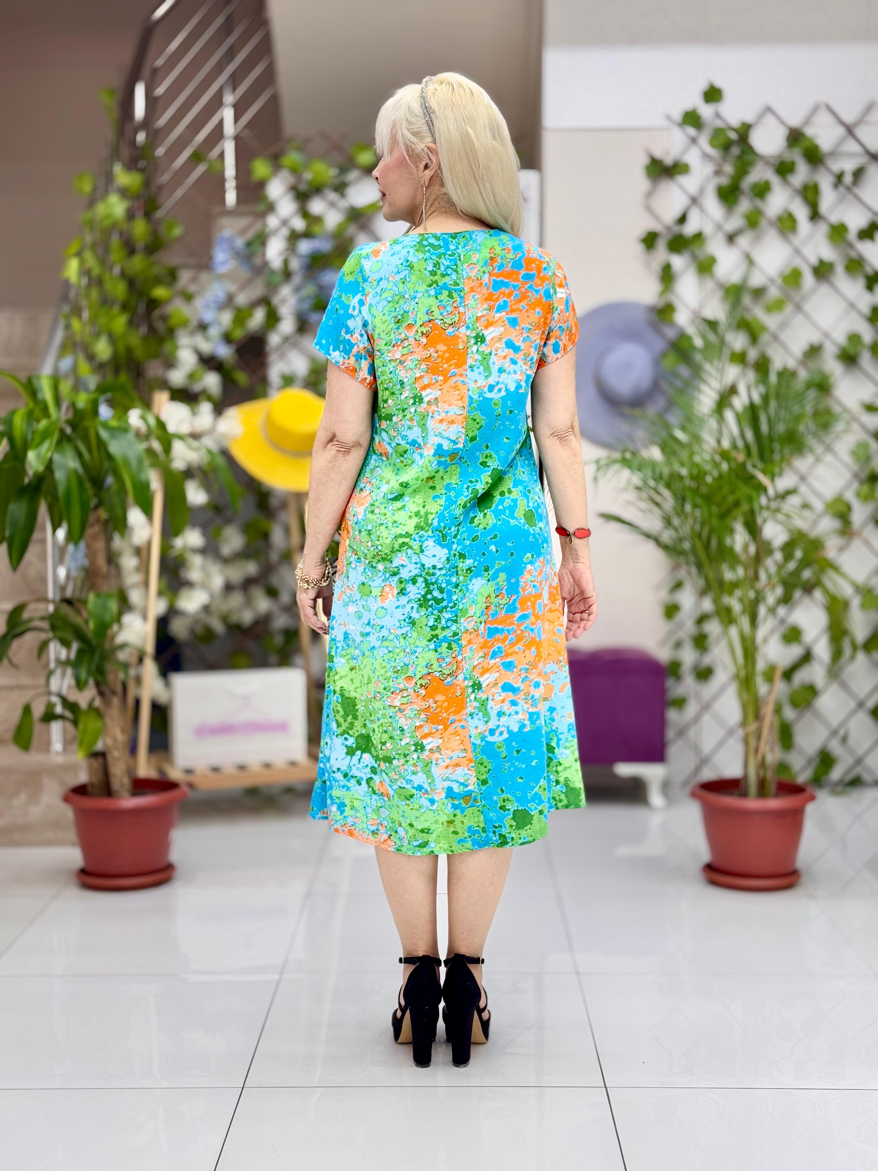 DM70028 Demet Viskon Elbise