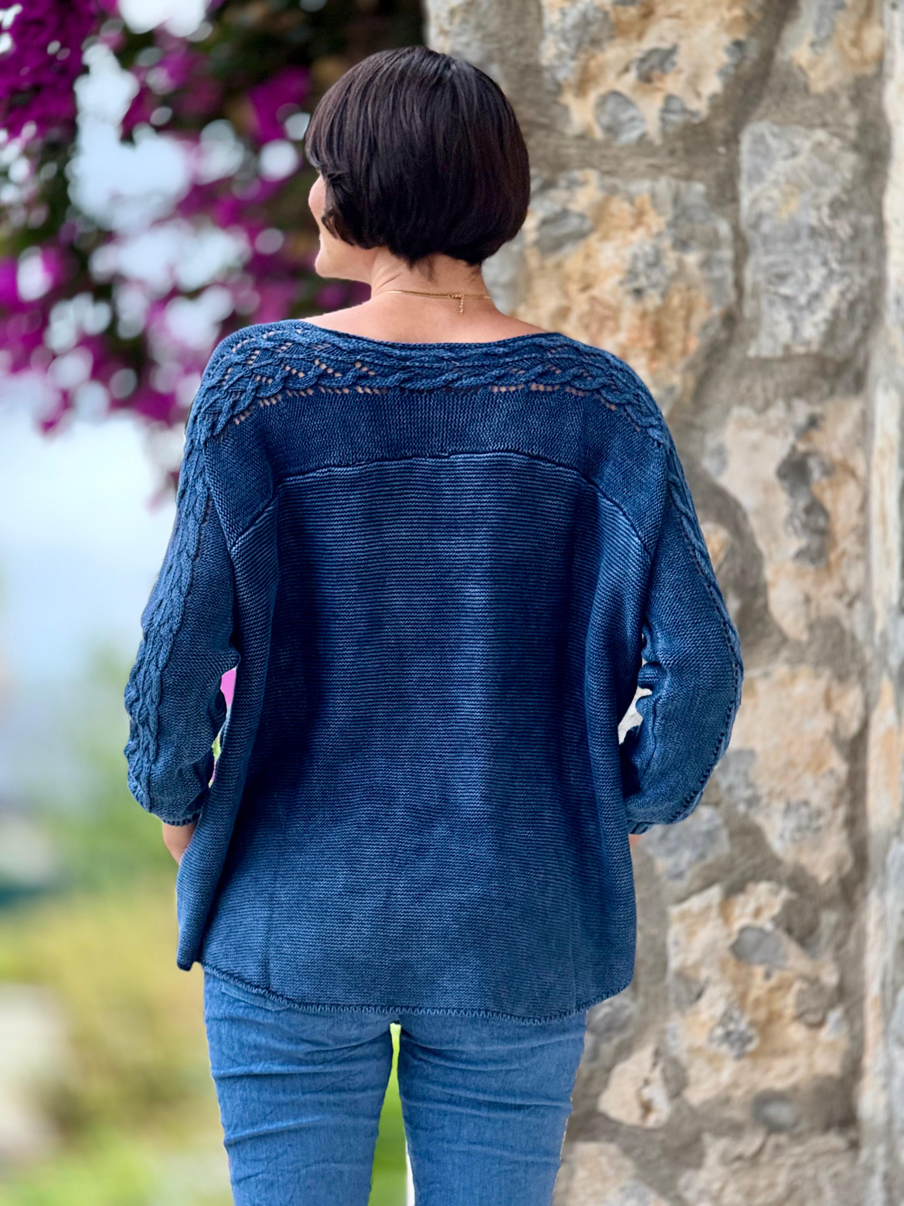 Sc2403 Jersey Punto Lavable Azul Marino