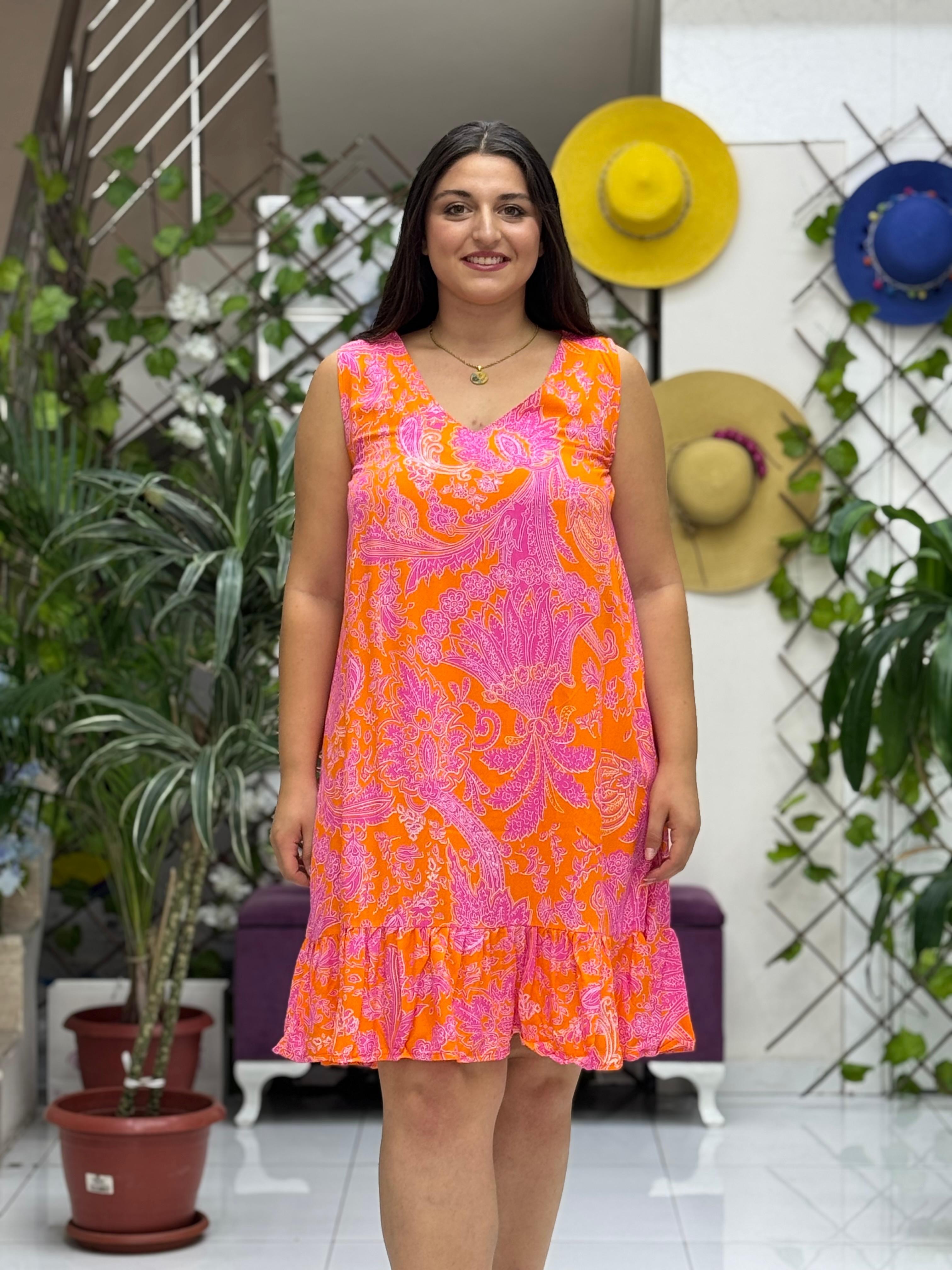 ALN16020 Viskon Alanya Elbise