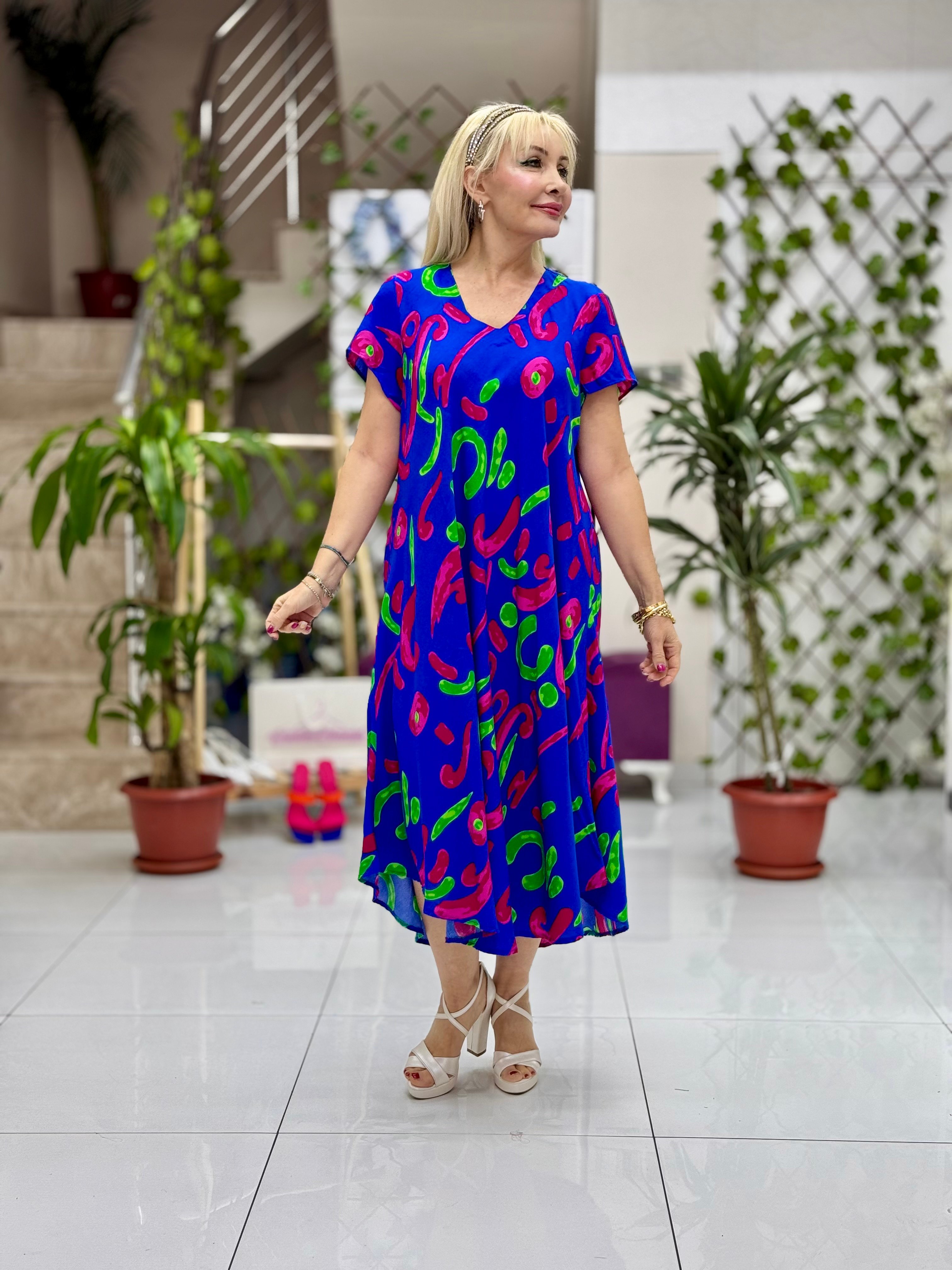 FD17139 Viskon Frida Elbise