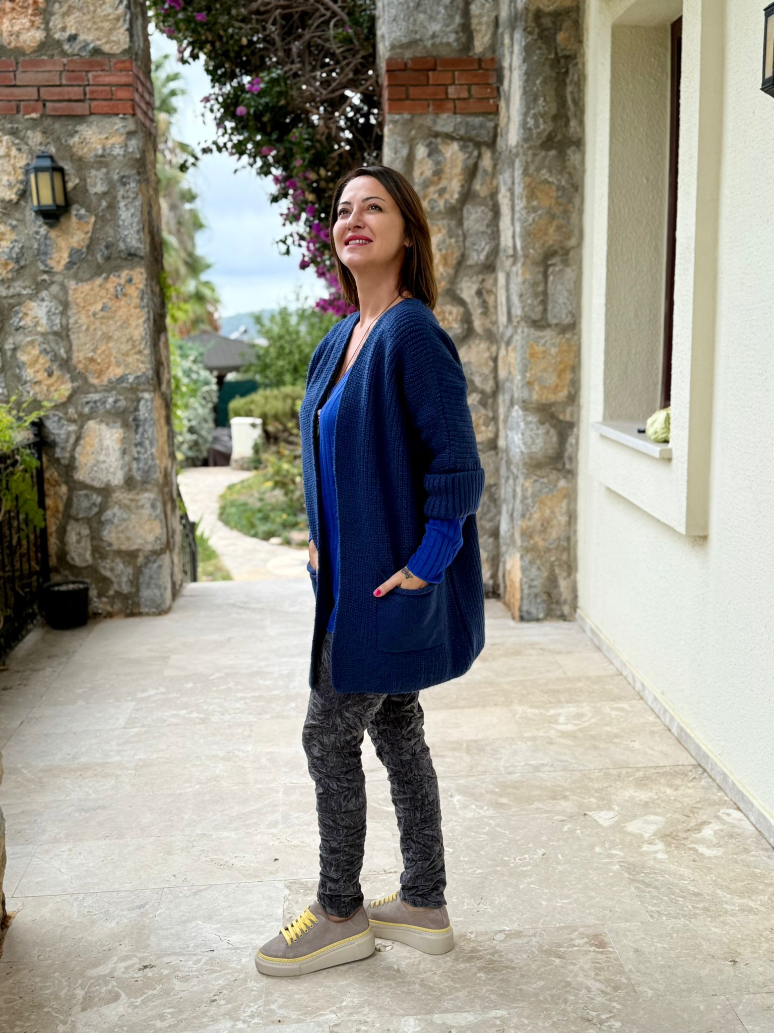 Sc2403 Jersey De Punto Lavado Marrón