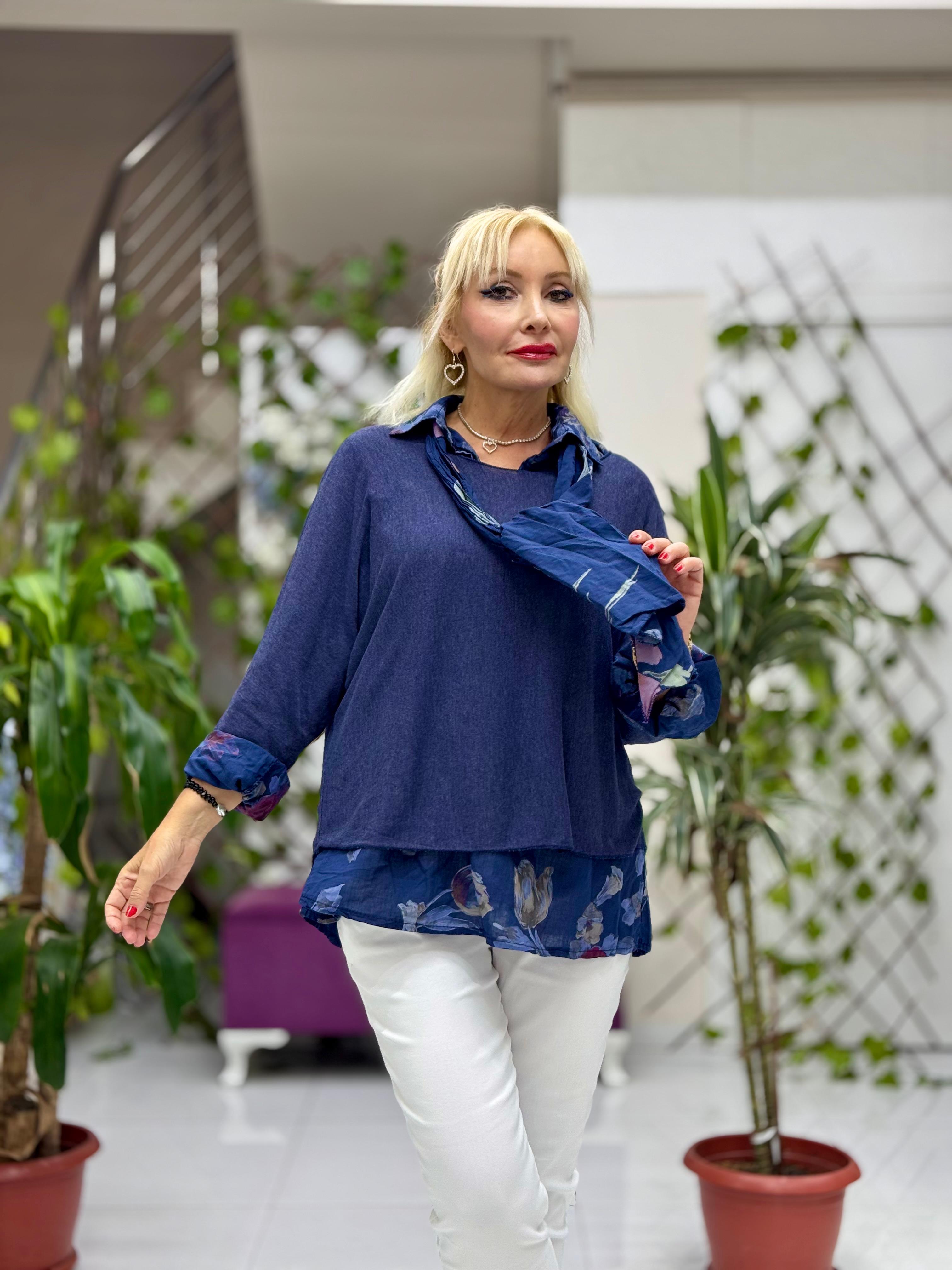 P6811 Prendas de punto con estampado de camuflaje Caqui
