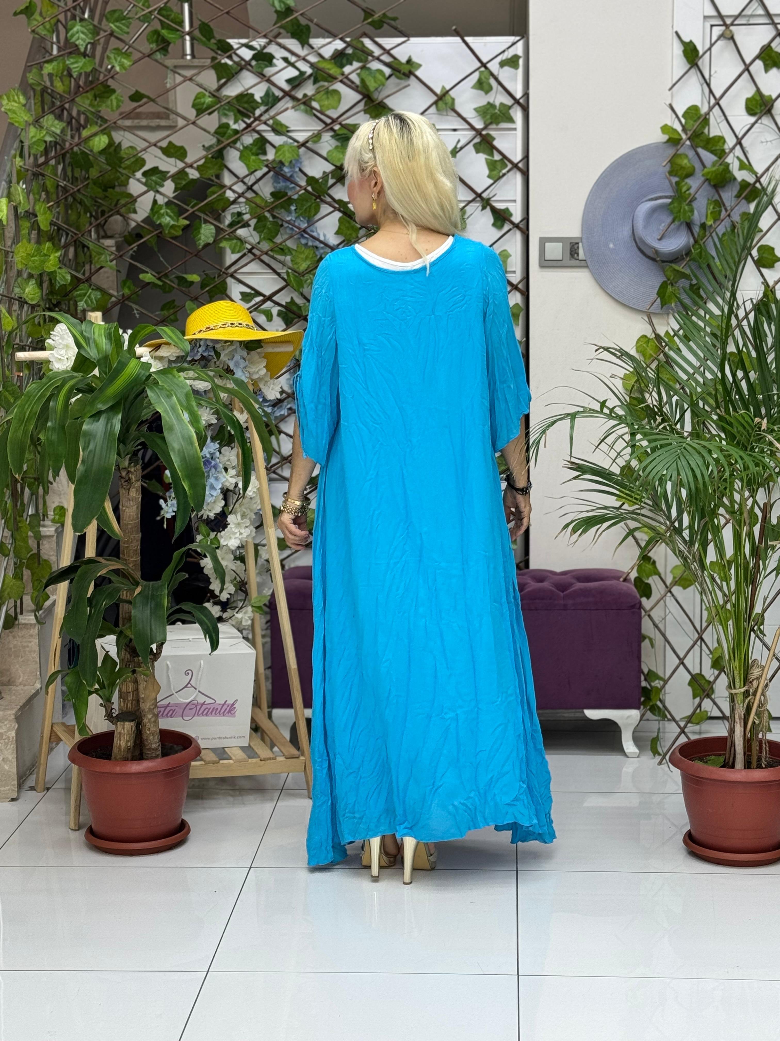 M1046 Vestido Voile Sin Mangas Rojo