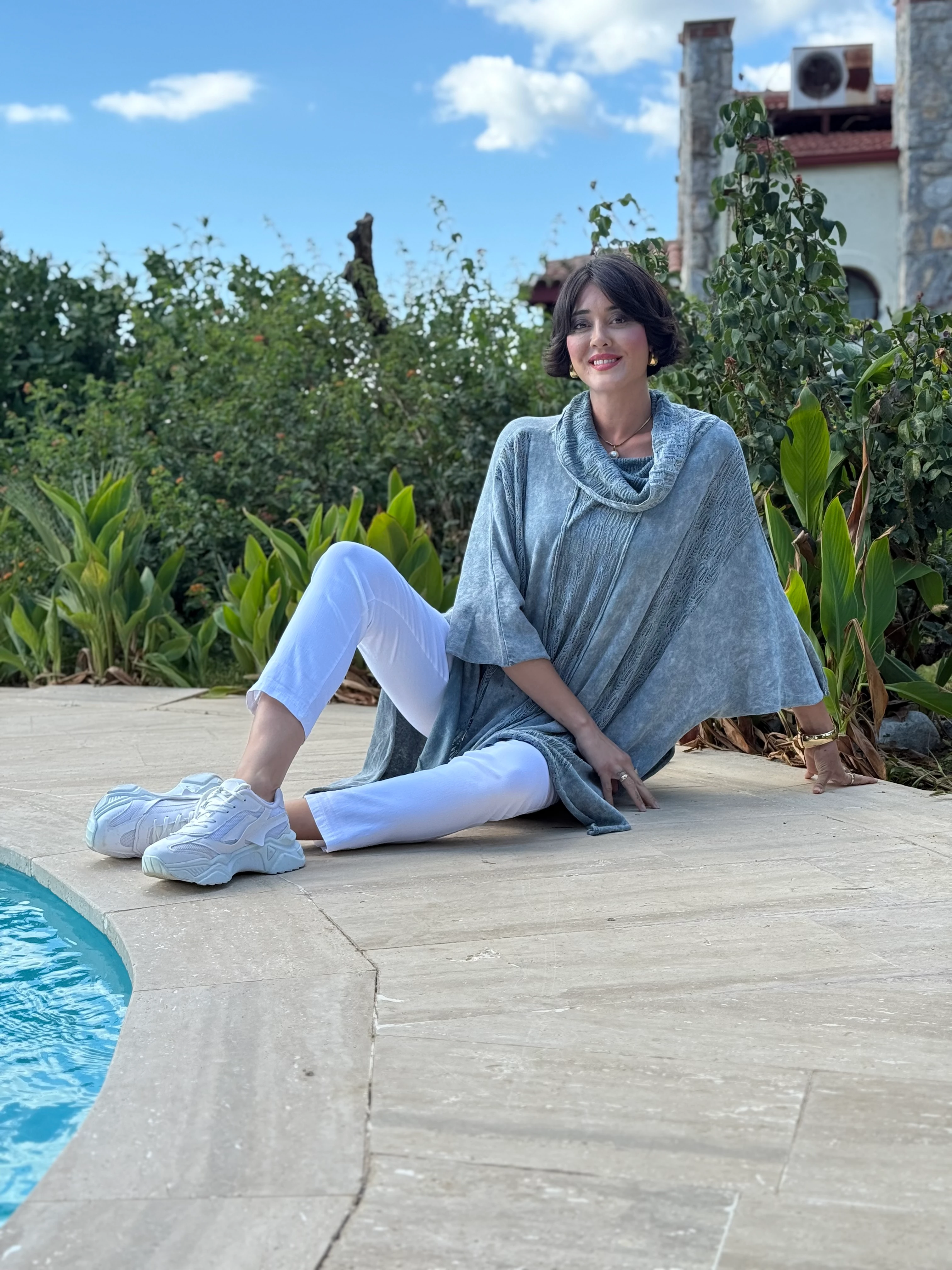 Sc2403 Jersey De Punto Lavado Marrón