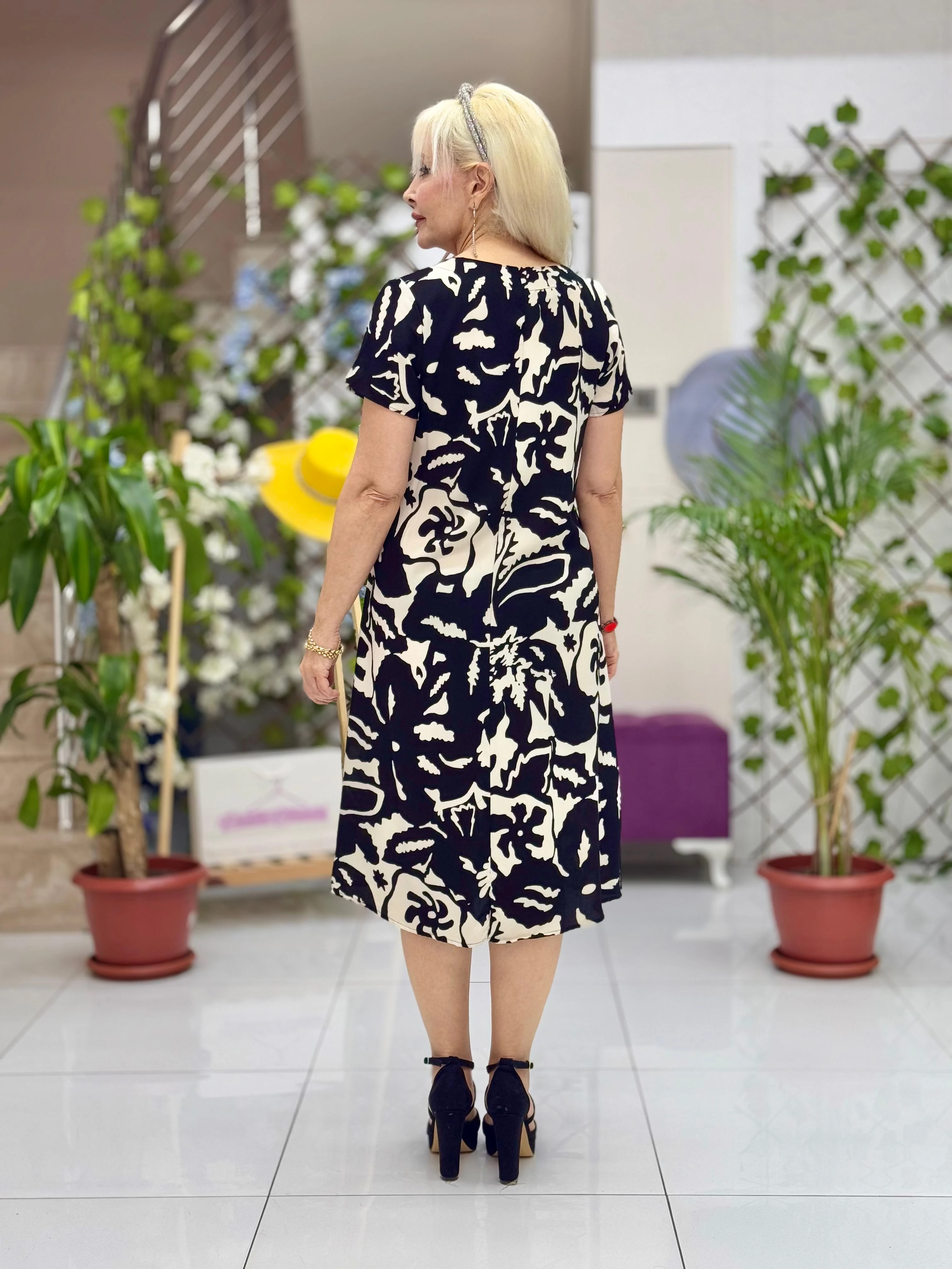 DM70050 Demet Viskon Elbise