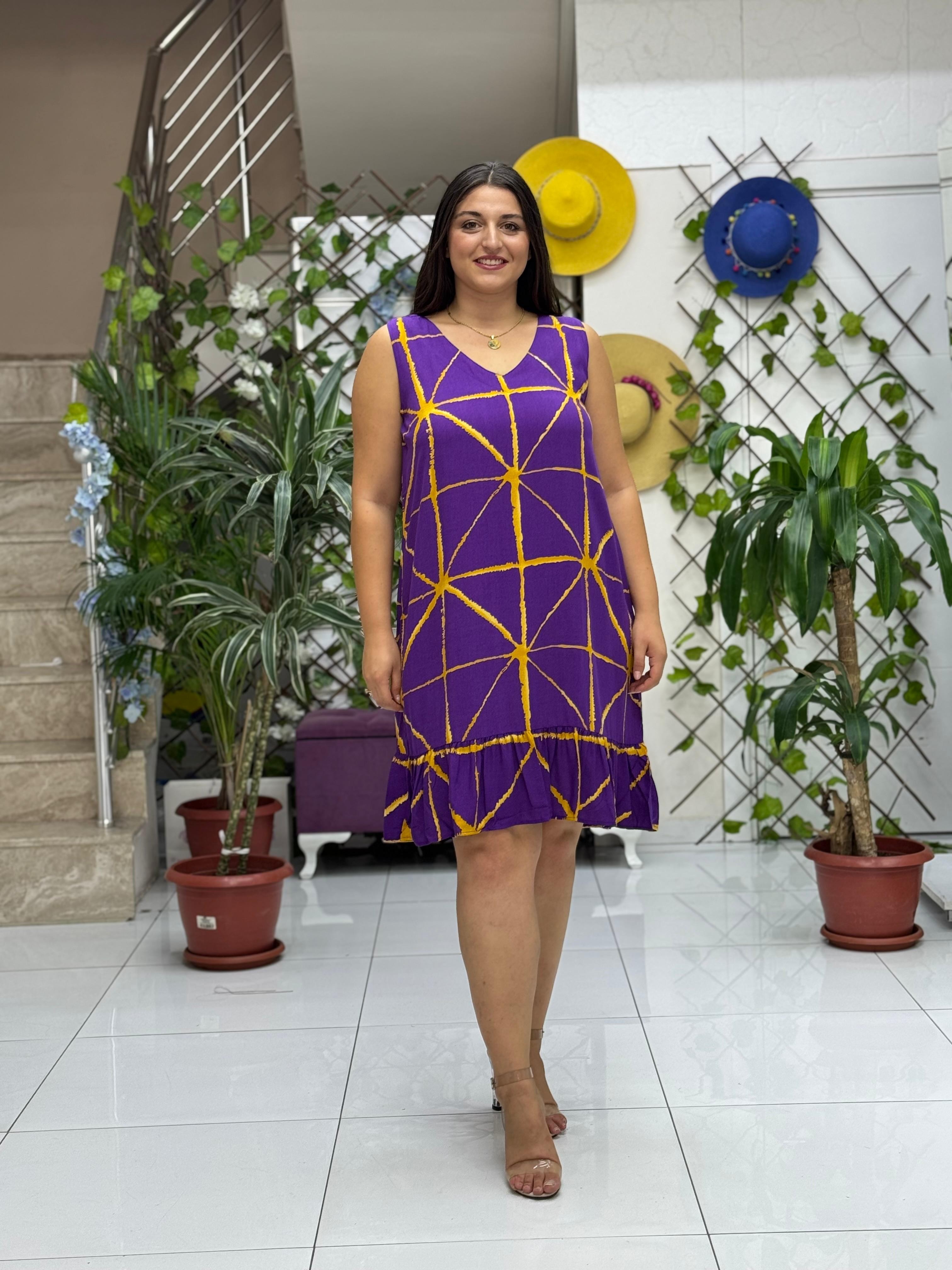 ALN16056 Viskon Alanya Elbise