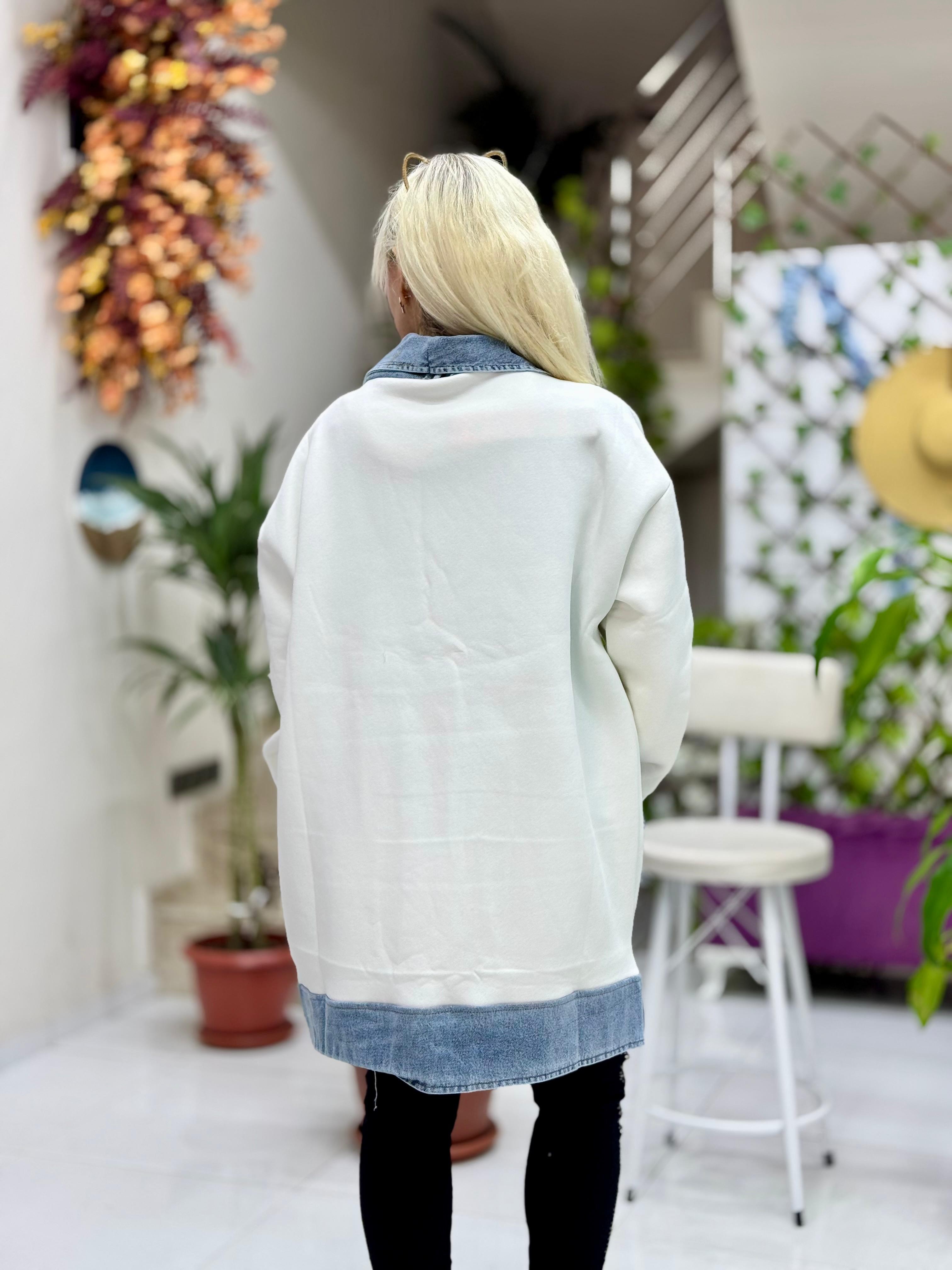 SY1079 3 İPLİK KOT DETAY CEKET