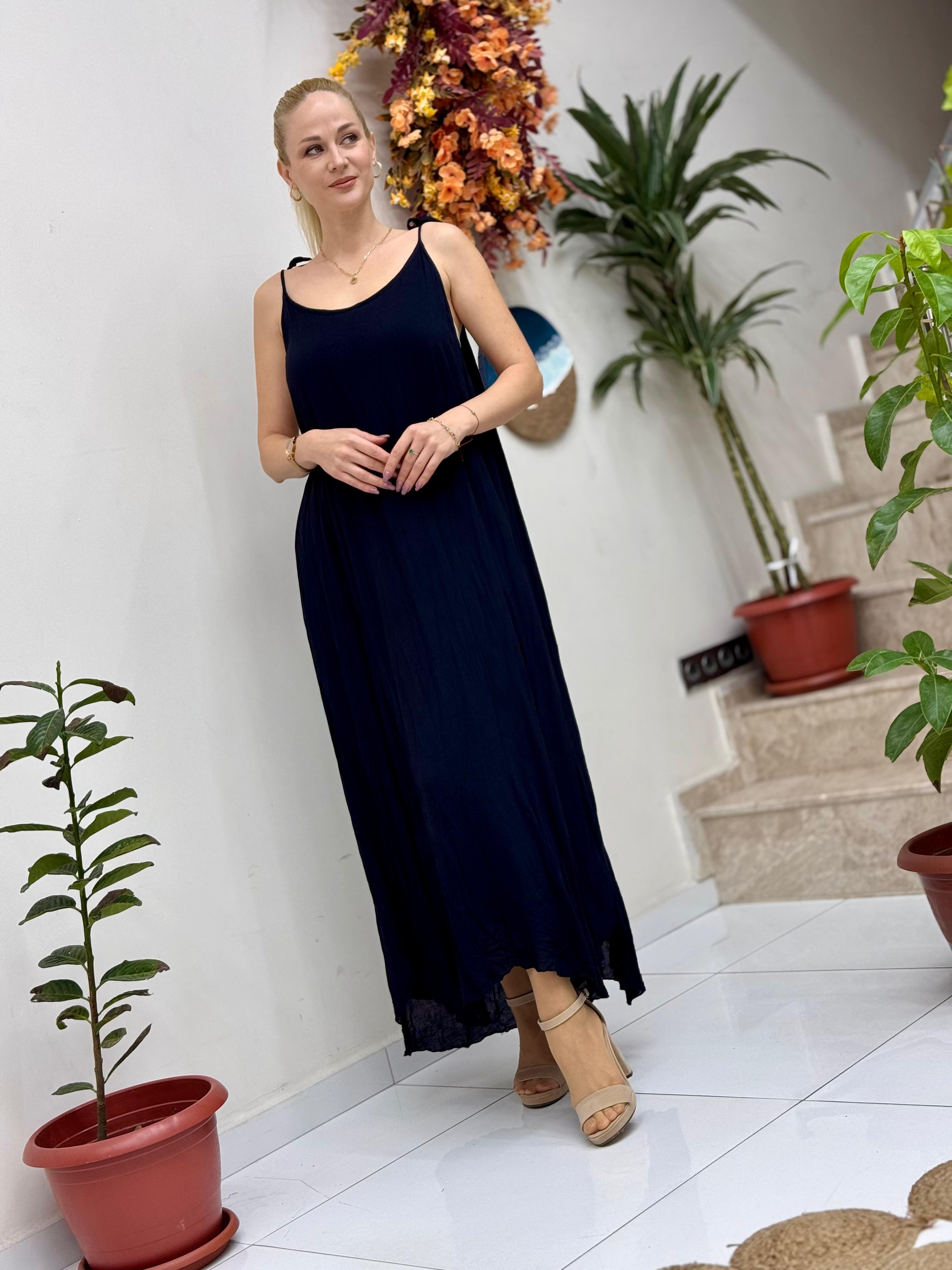 M1046 Vestido Voile Sin Mangas Morado