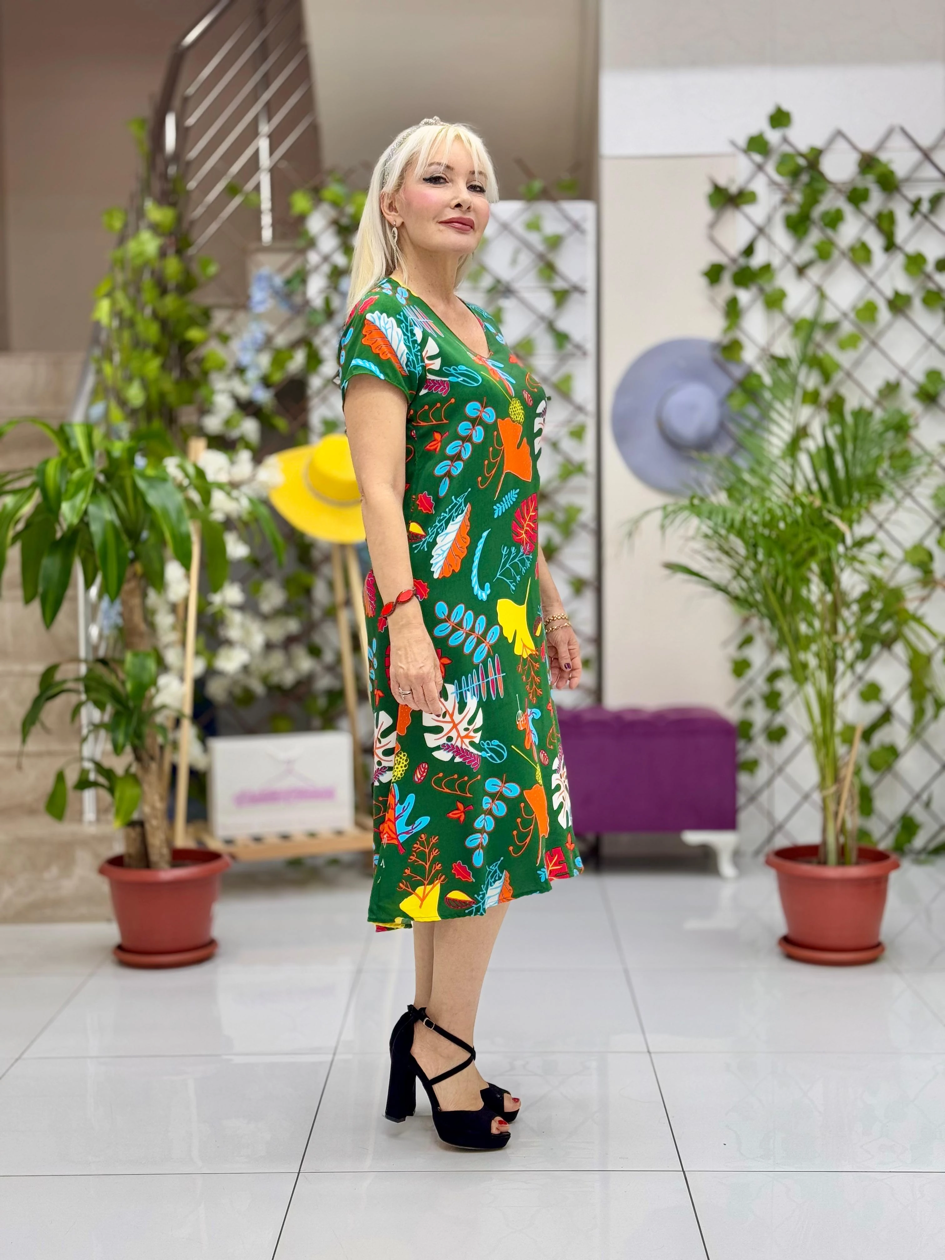 DM70029 Demet Viskon Elbise