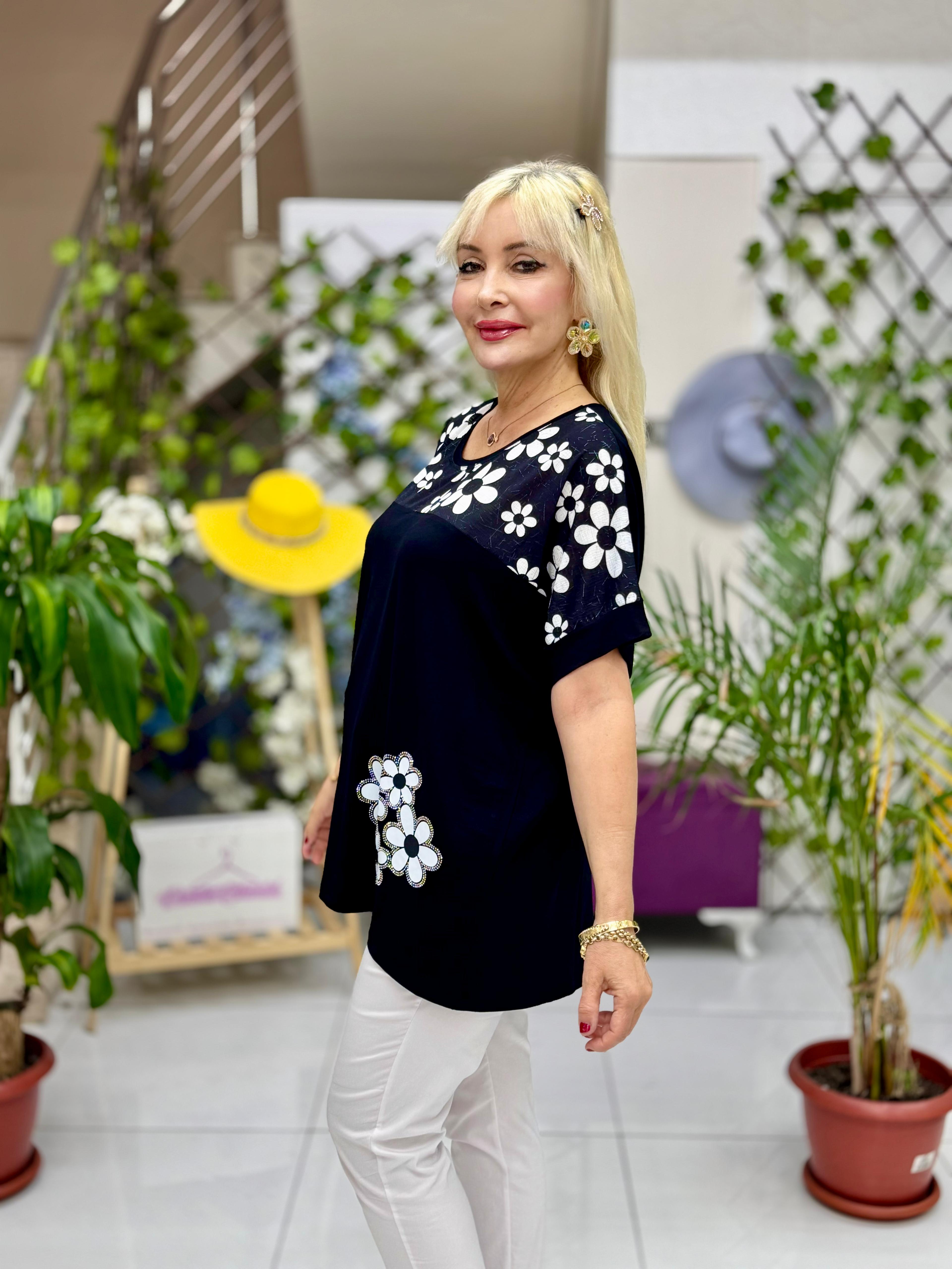 MS52326 Turlu Viskon Bluz