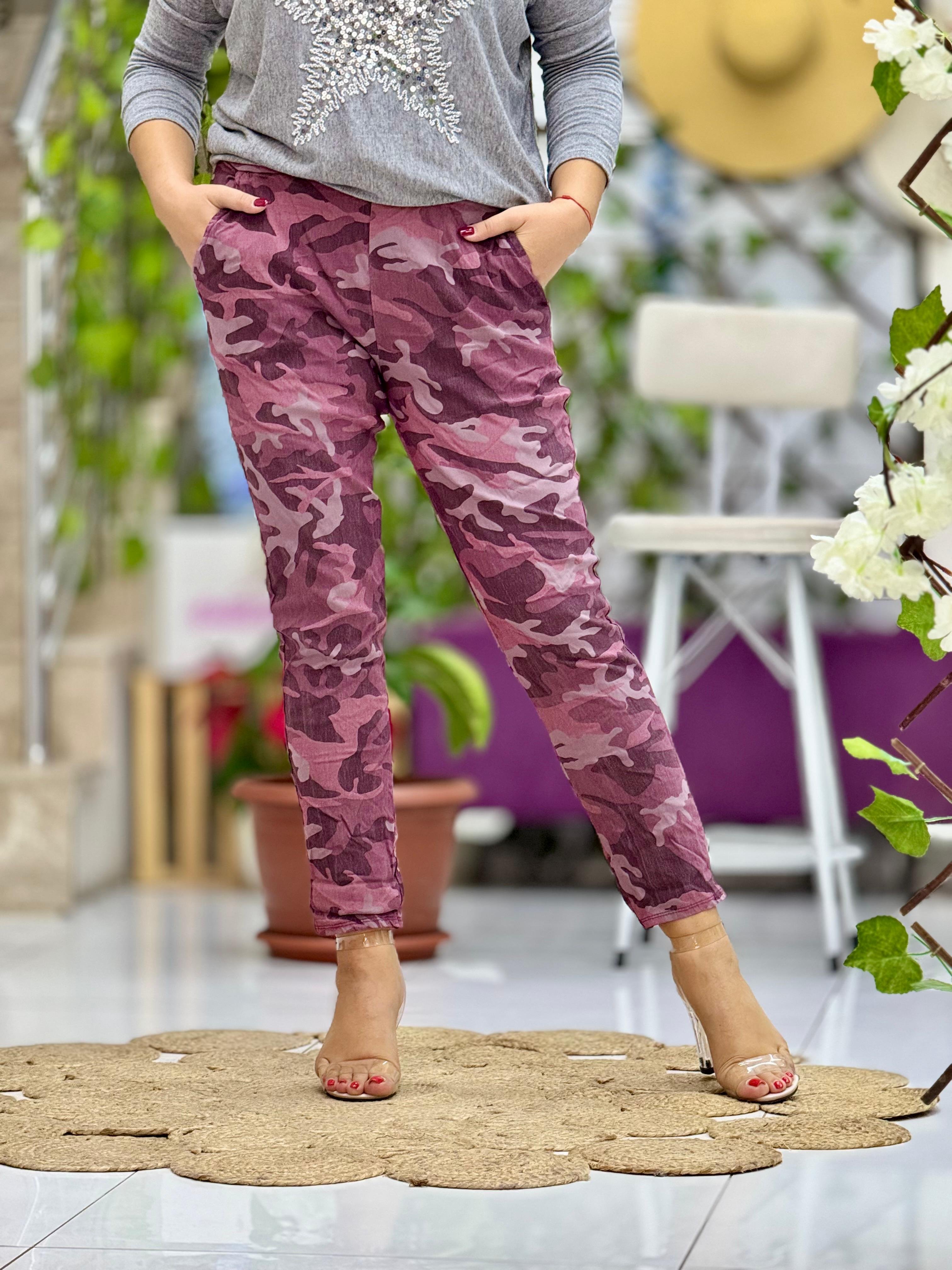 10405 Pantalón Camuflaje Italiano Caqui