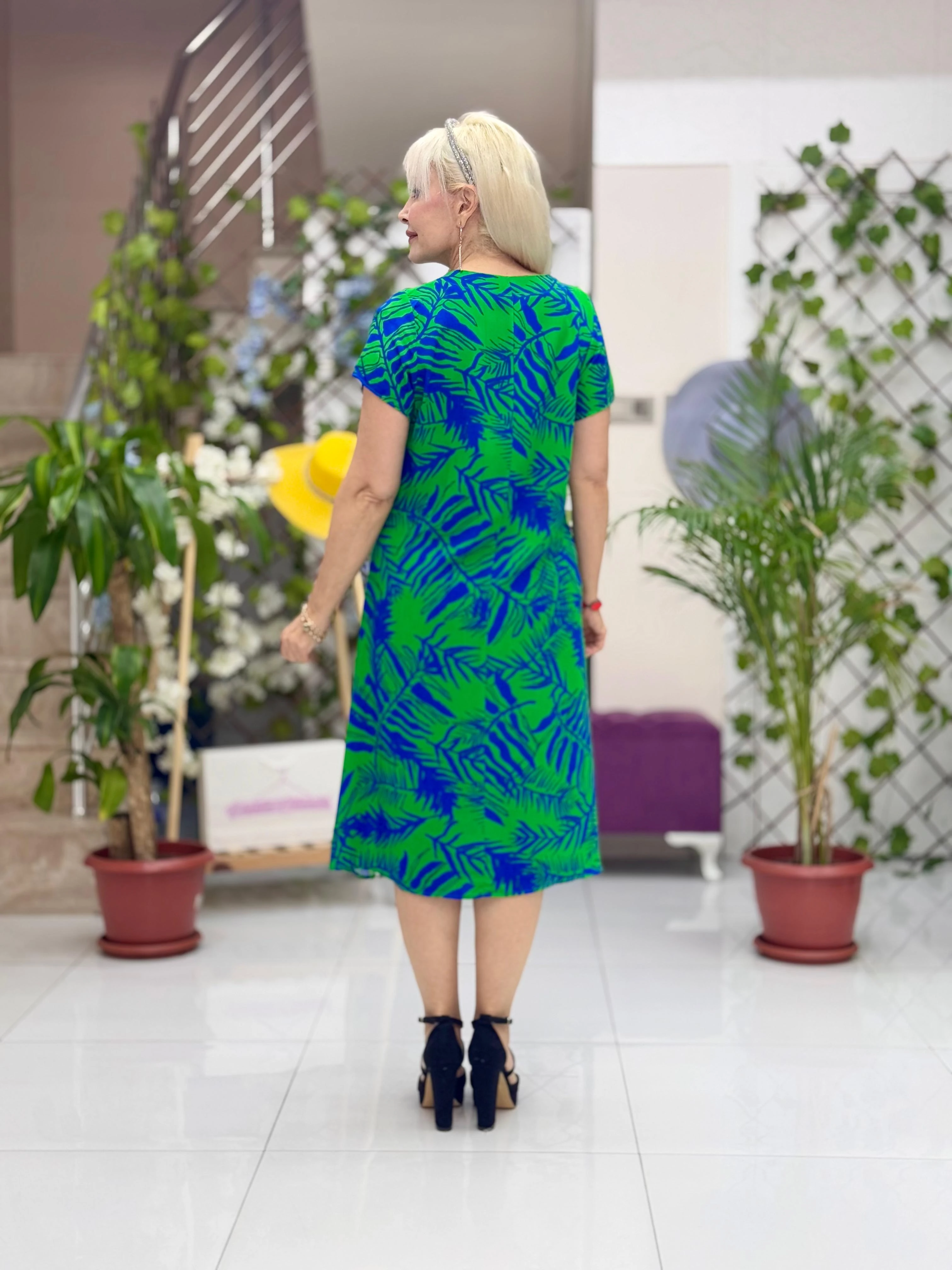 DM70039 Demet Viskon Elbise