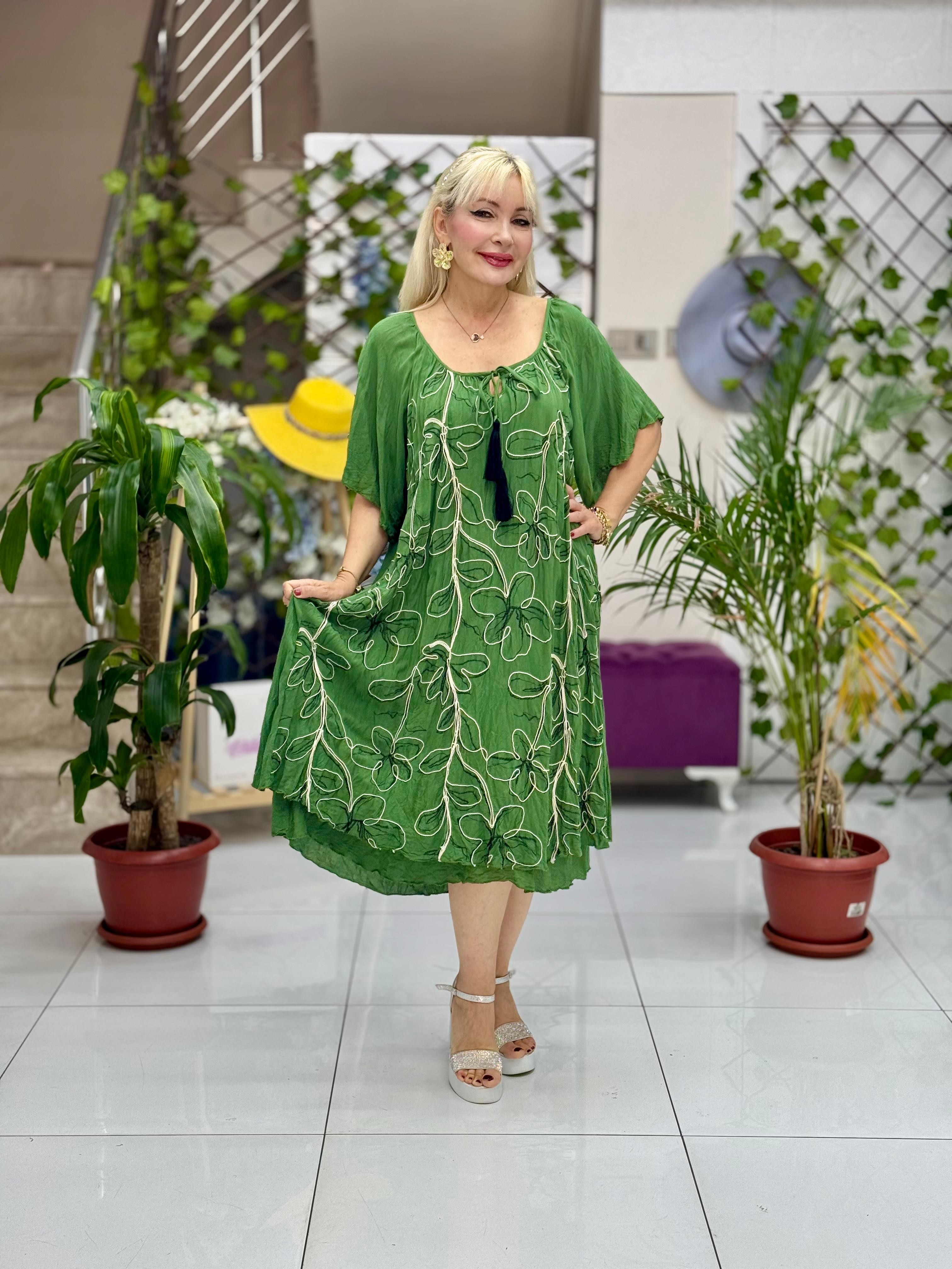 M1046 Vestido Voile Sin Mangas Rojo