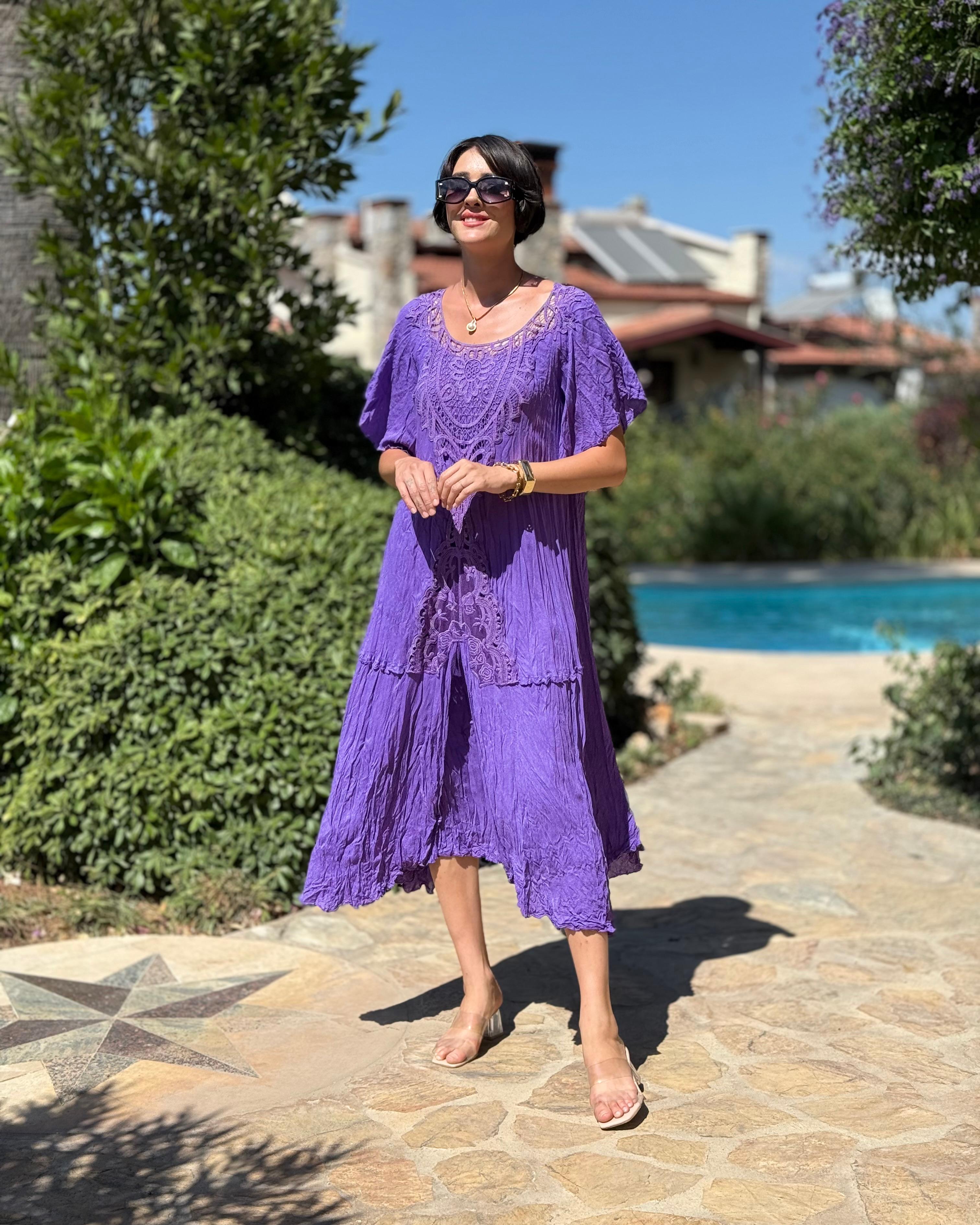 M1420 Vestido Hürrem Morado