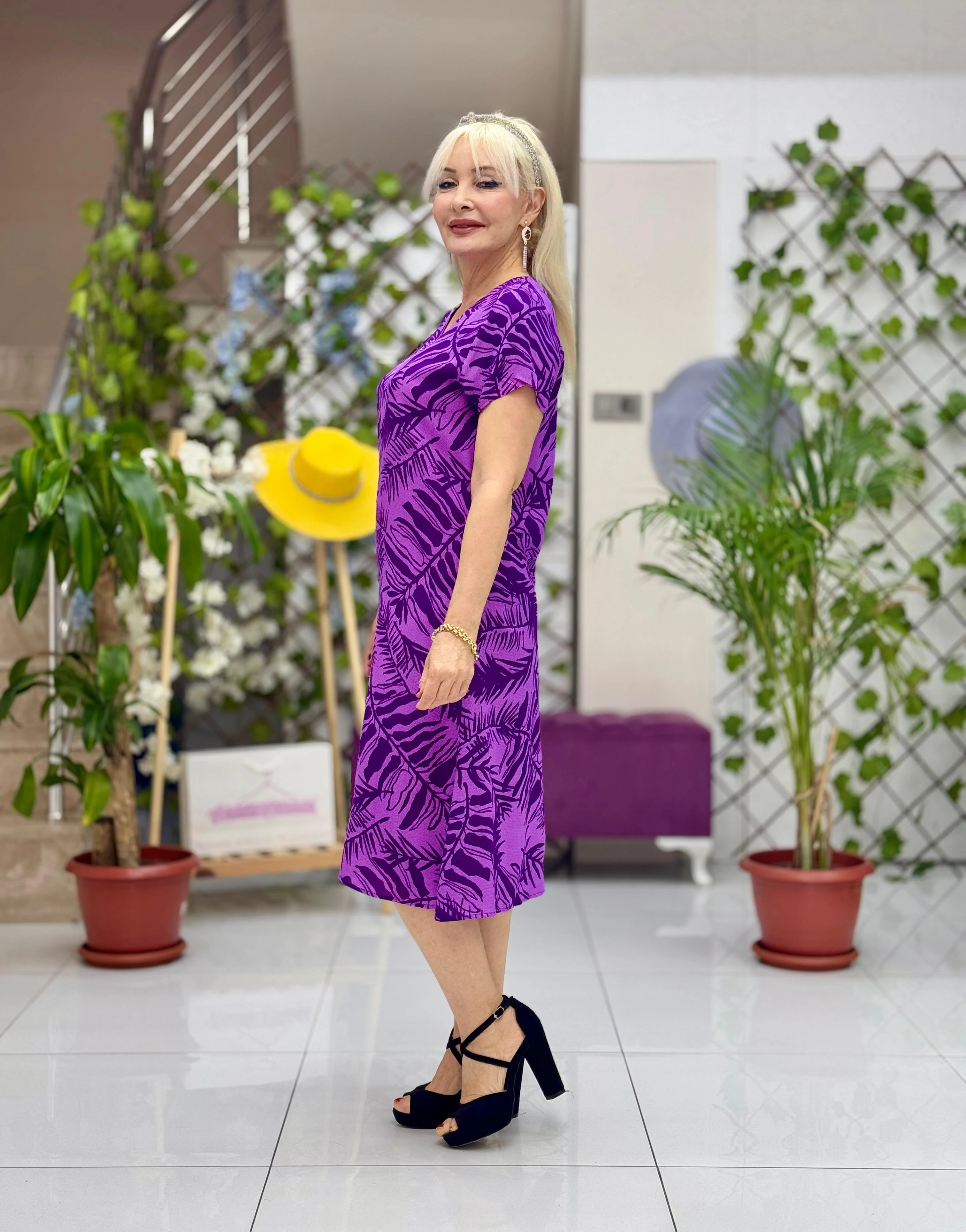 DM70049 Demet Viskon Elbise