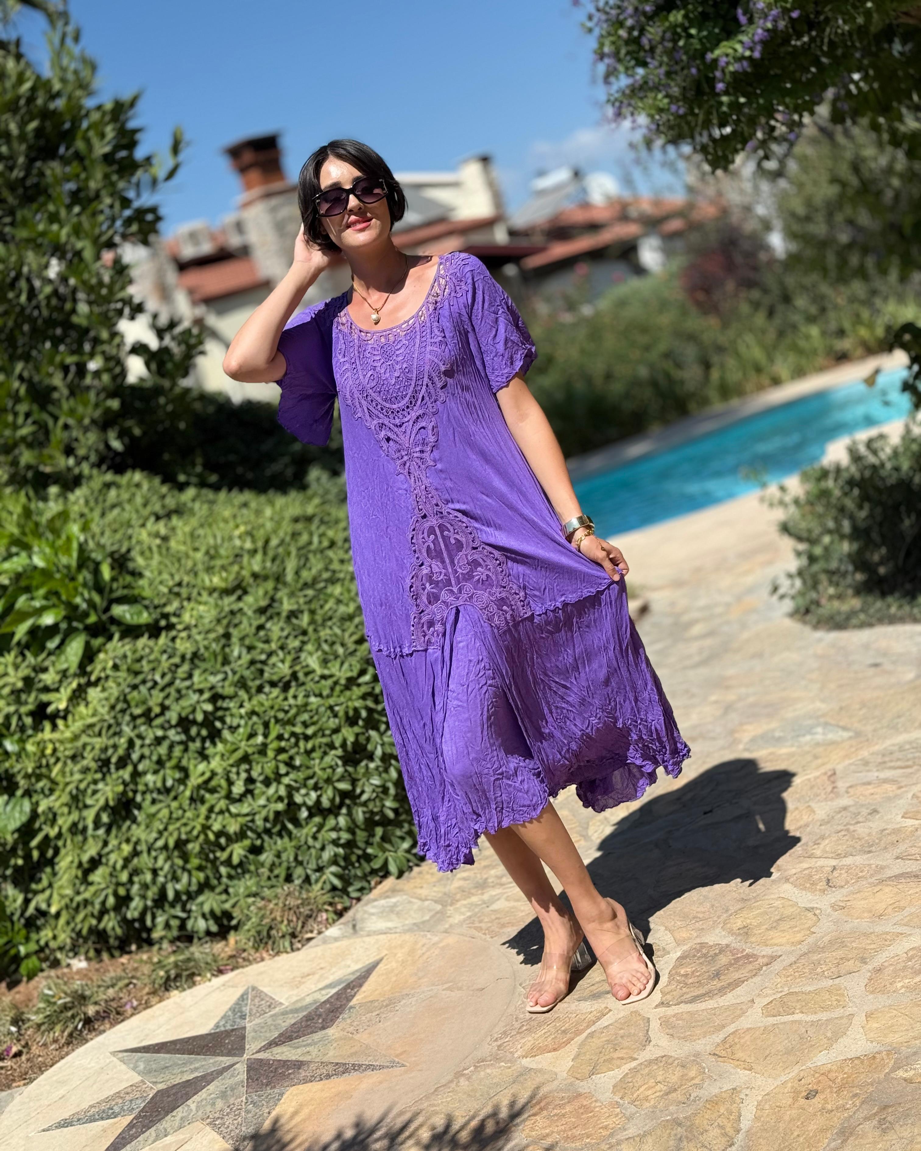 M1420 Vestido Hürrem Morado