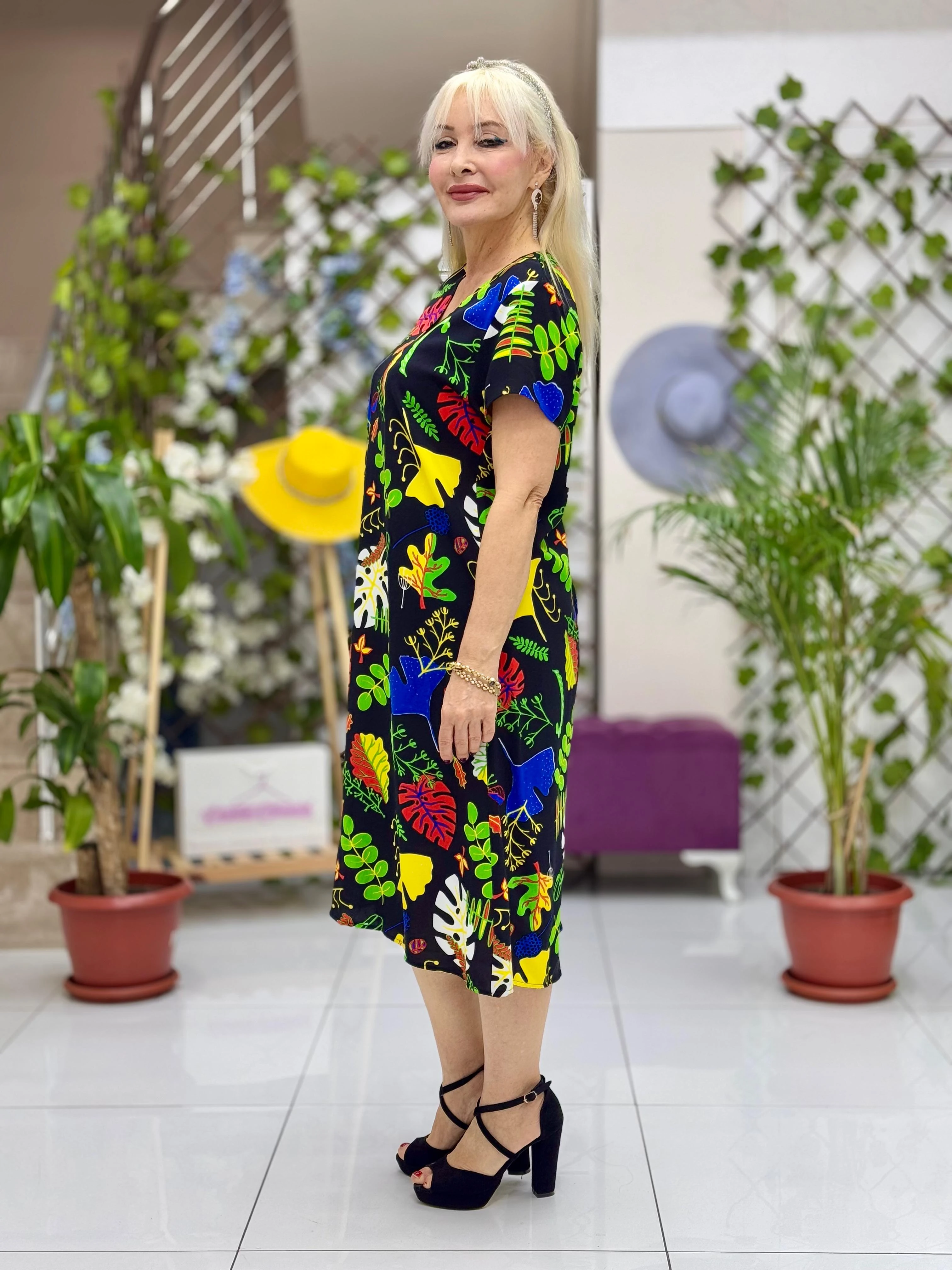 DM70022 Demet Viskon Elbise