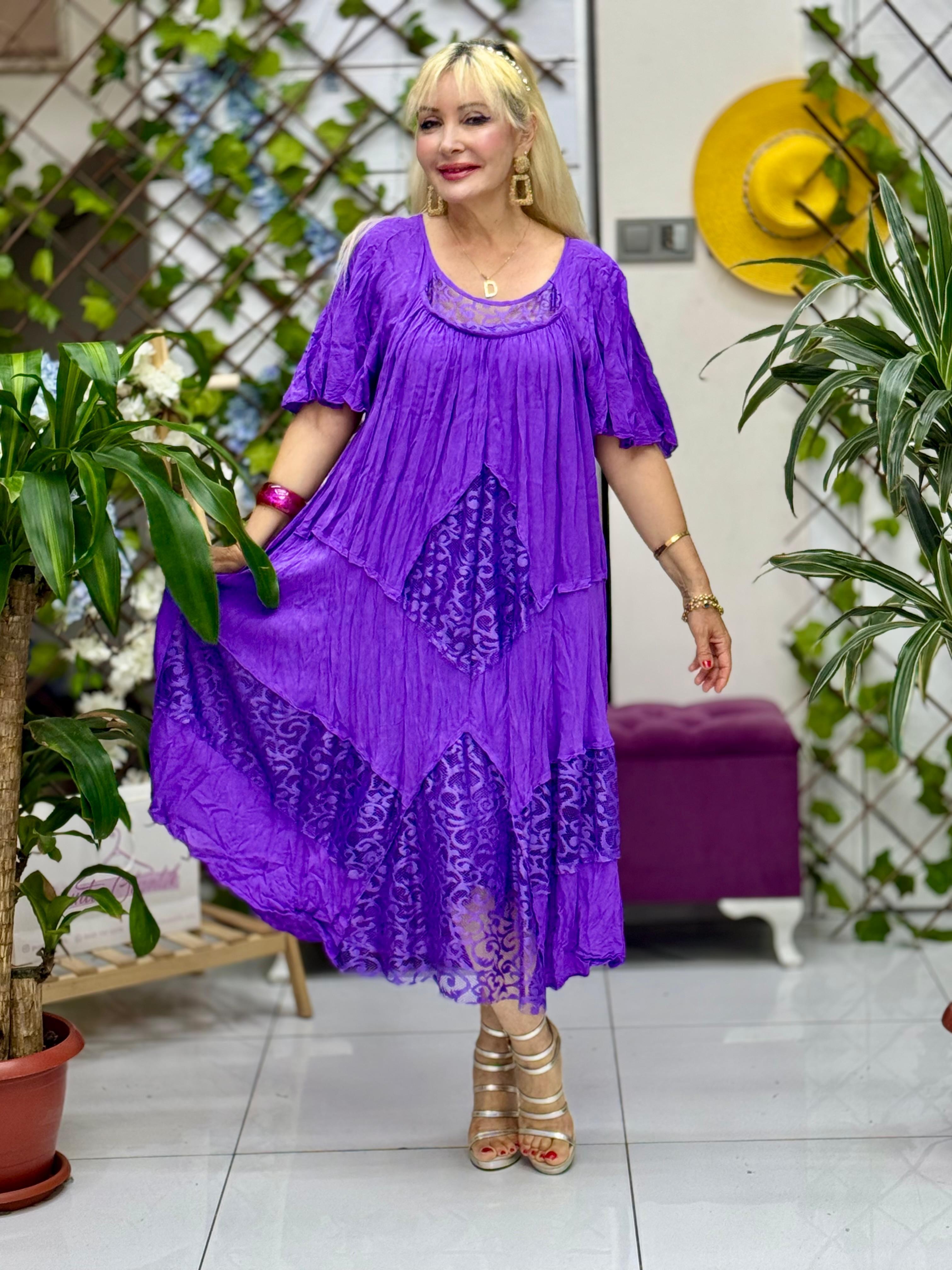 VL5510 Marselina Vual Elbise Mor