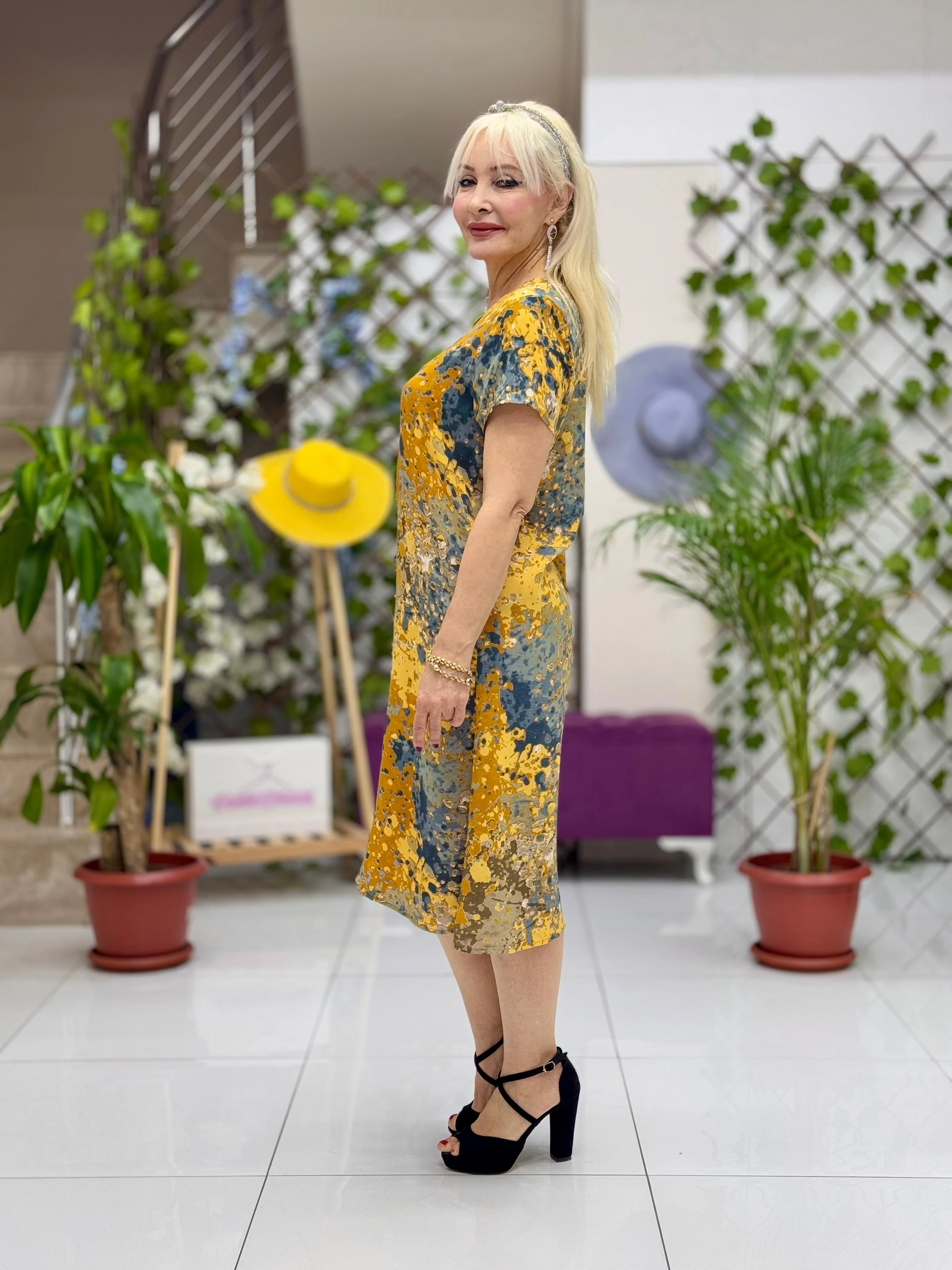 DM70030 Demet Viskon Elbise