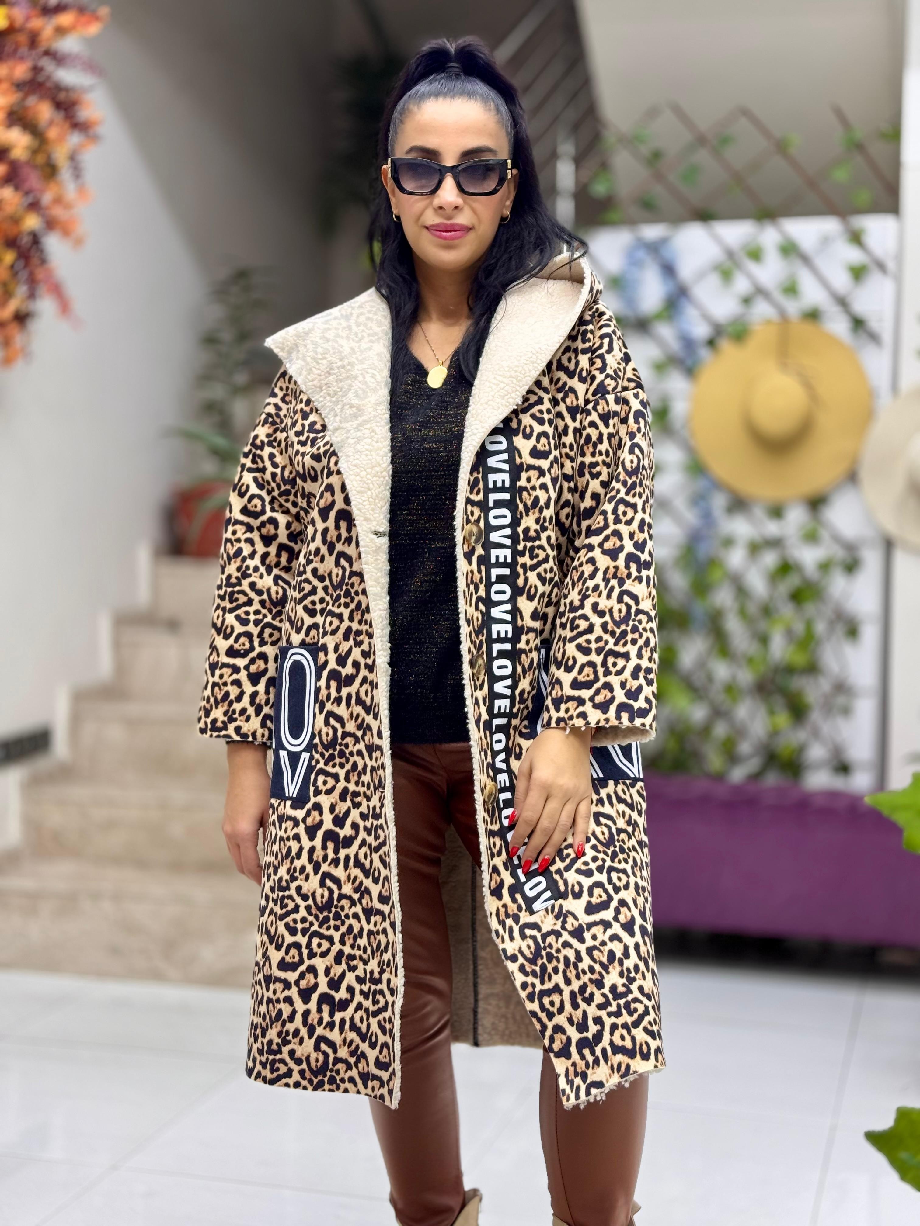 SK211747 Leopar Desen Napa Kaban