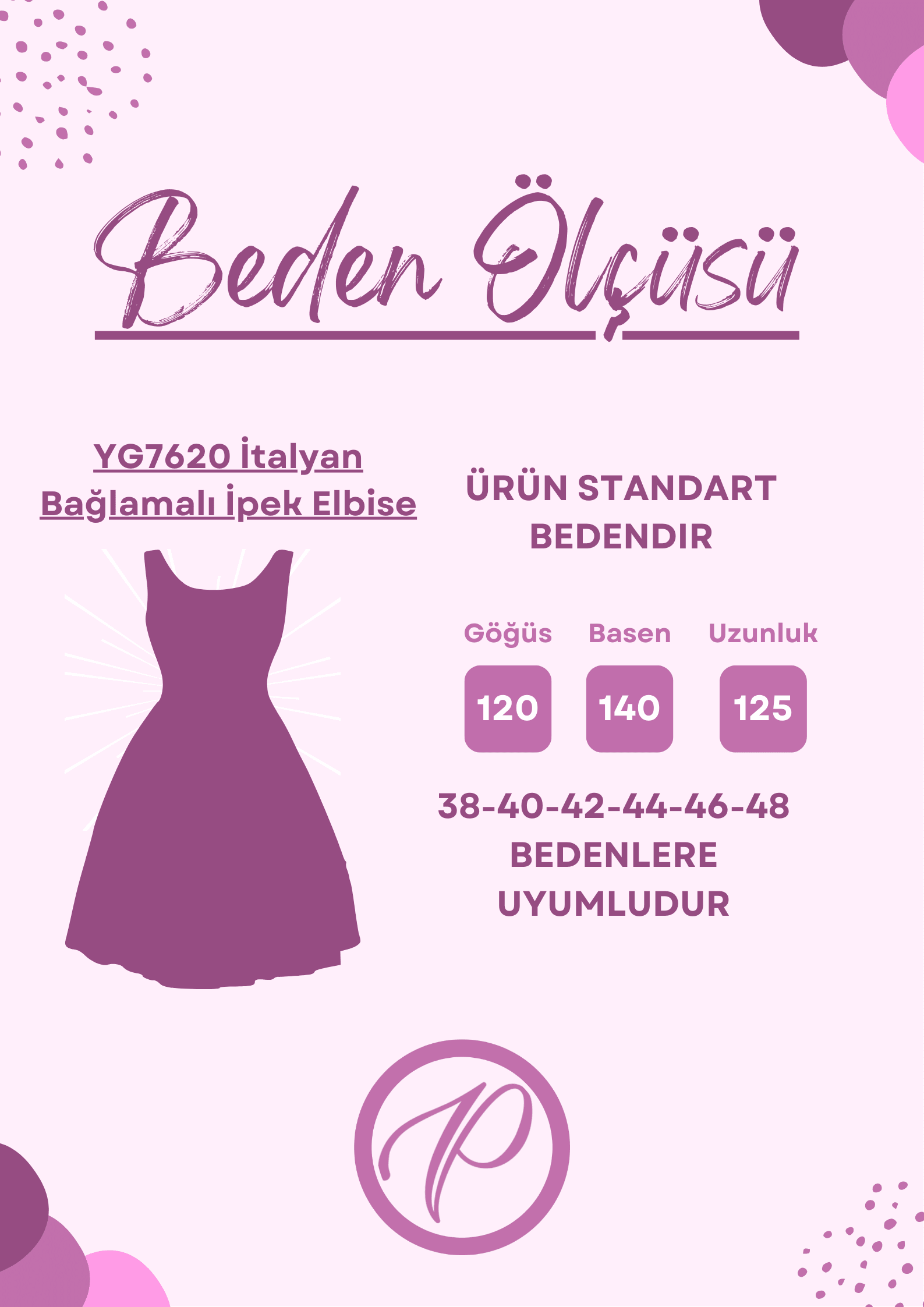 YG7620 İtalyan Bağlamalı İpek Elbise Füme