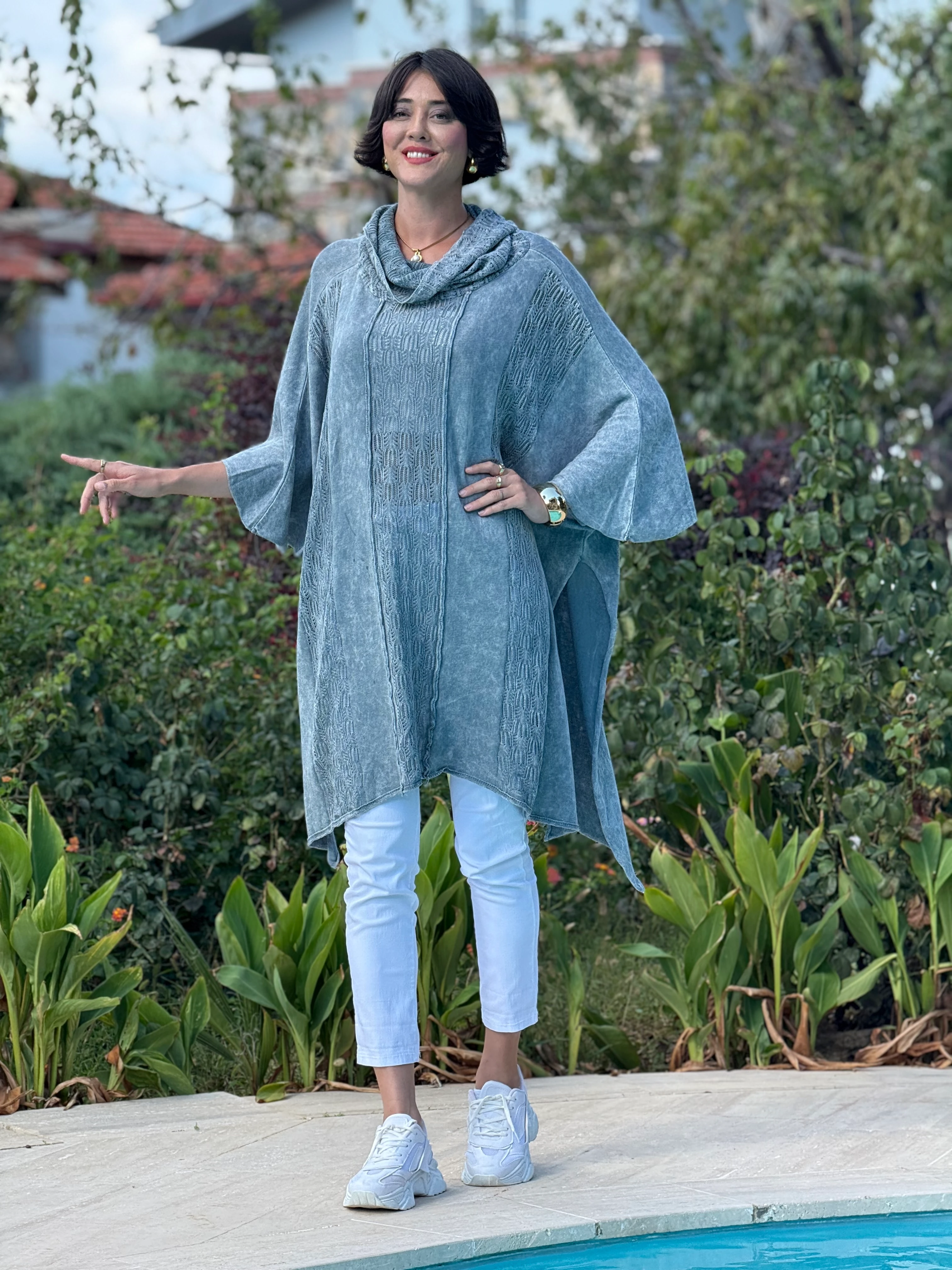 Sc2403 Jersey De Punto Lavado Marrón