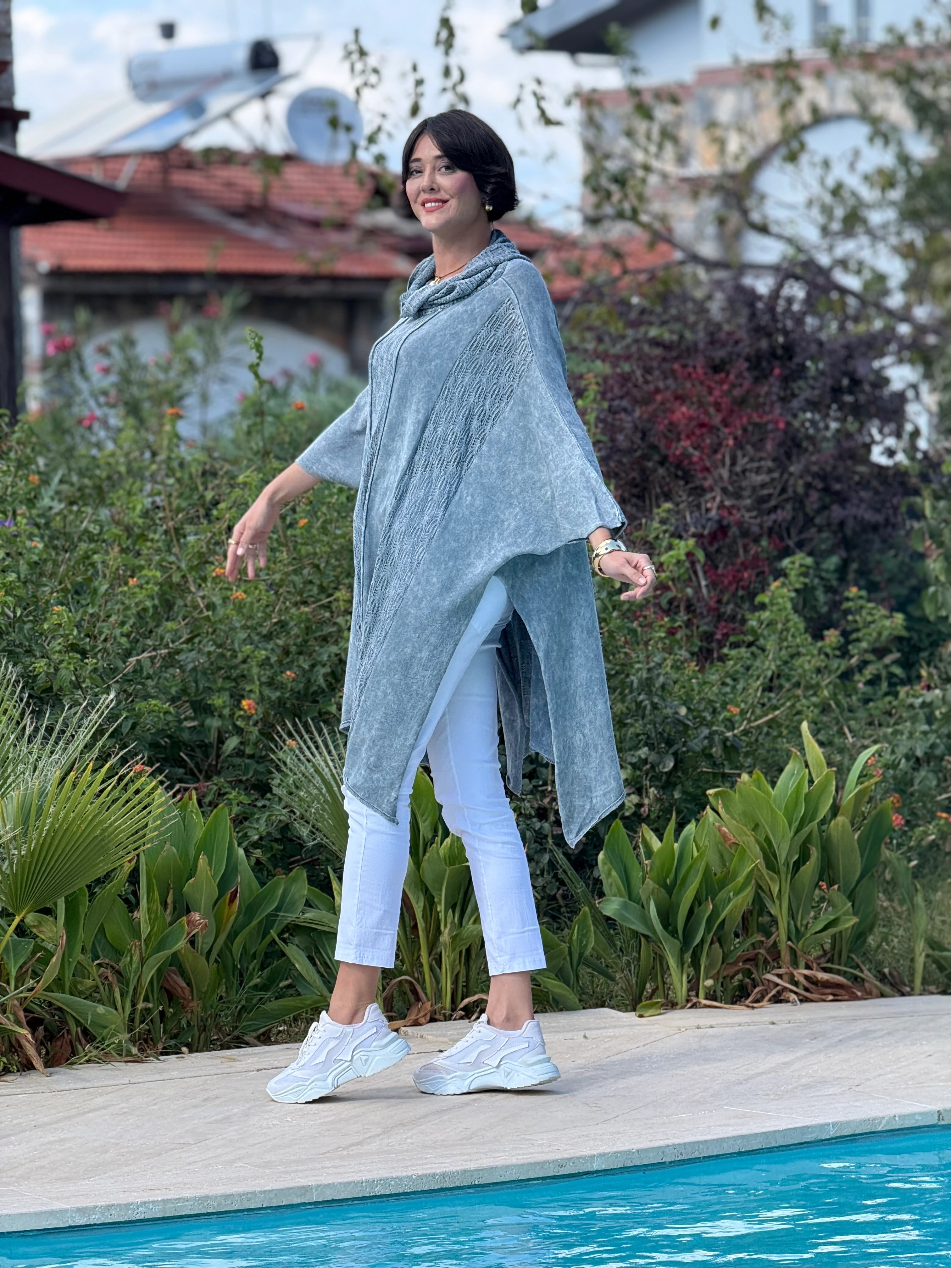 Sc2403 Jersey De Punto Lavado Marrón