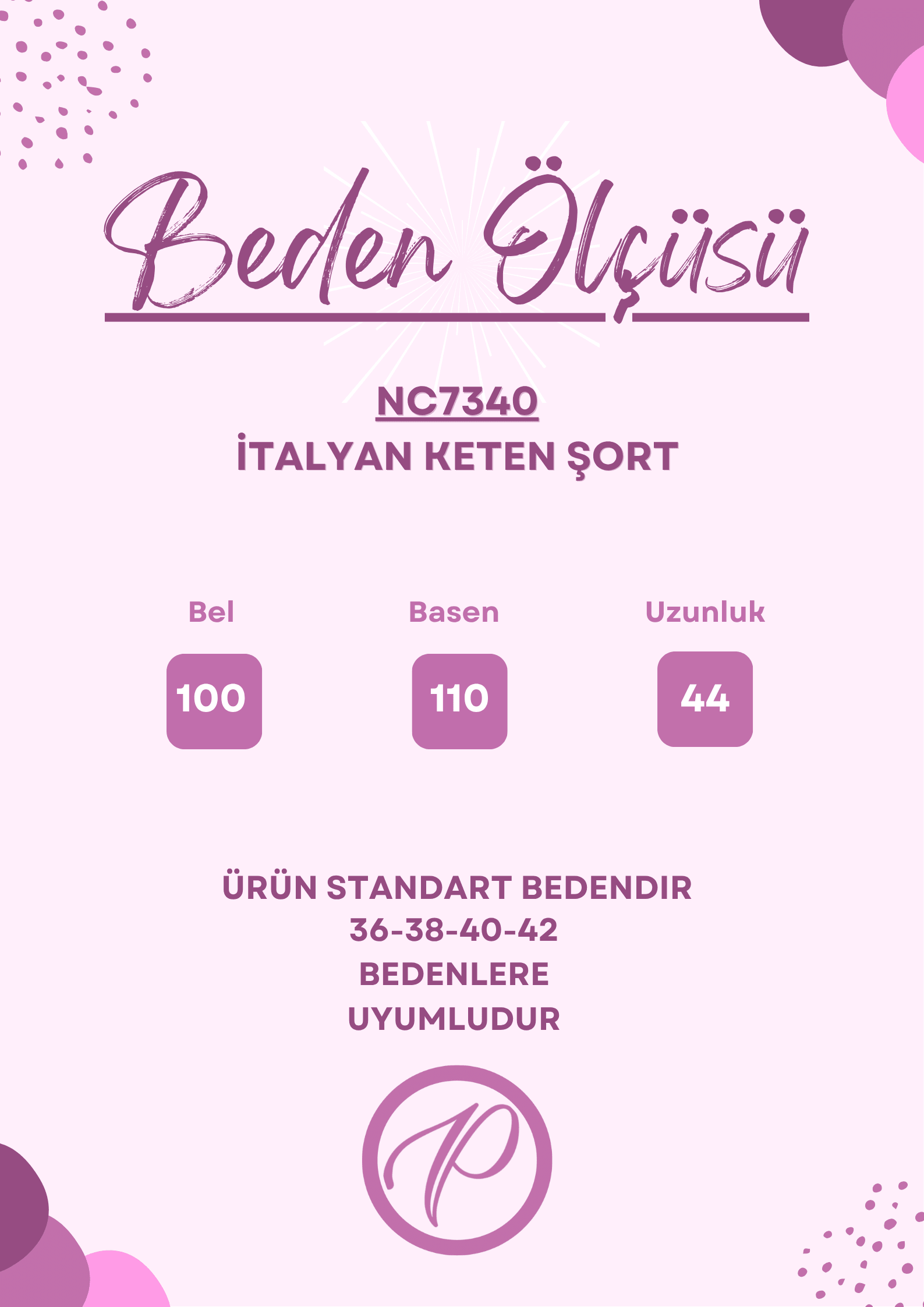 NC7340 İtalyan Keten Şort Yeşil