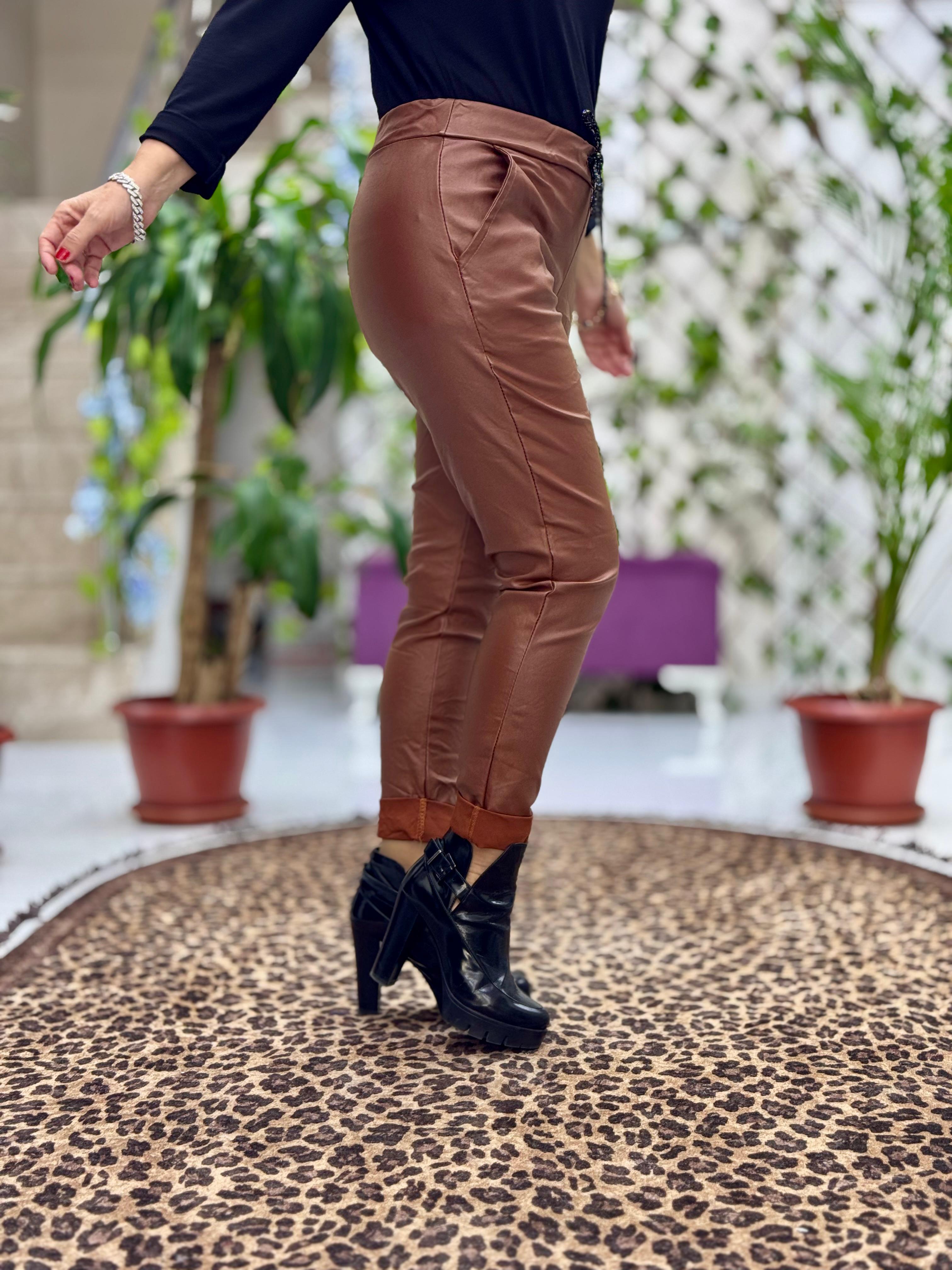 NC8115 İtalyan Coton Pantolon Kahve