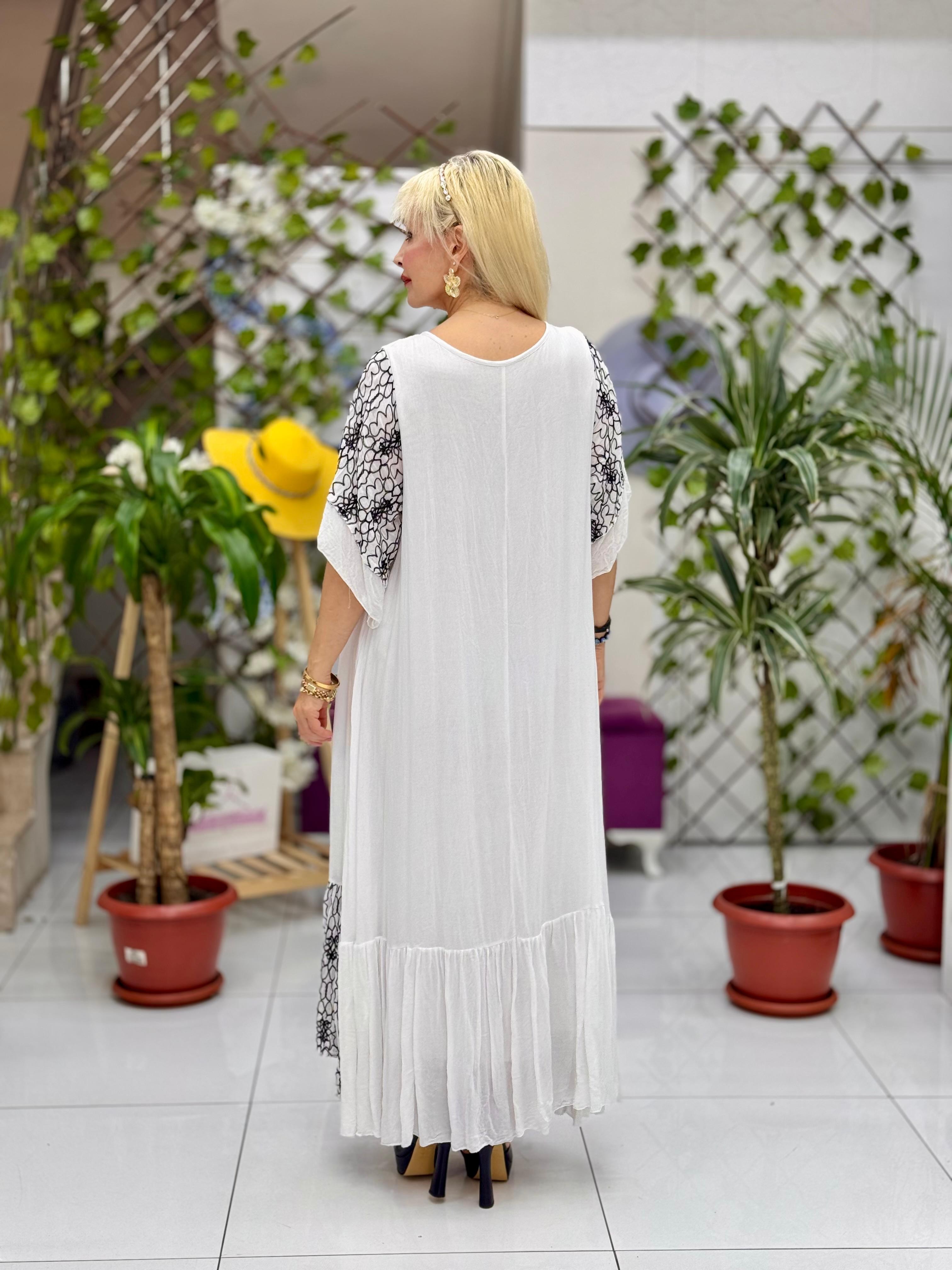 M1046 Vestido Voile Sin Mangas Rojo