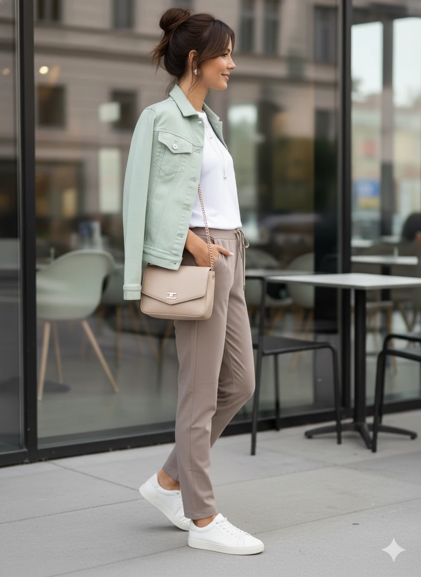 AY18002 Likralı Coton Pantolon Büyük Kalıp Vizon