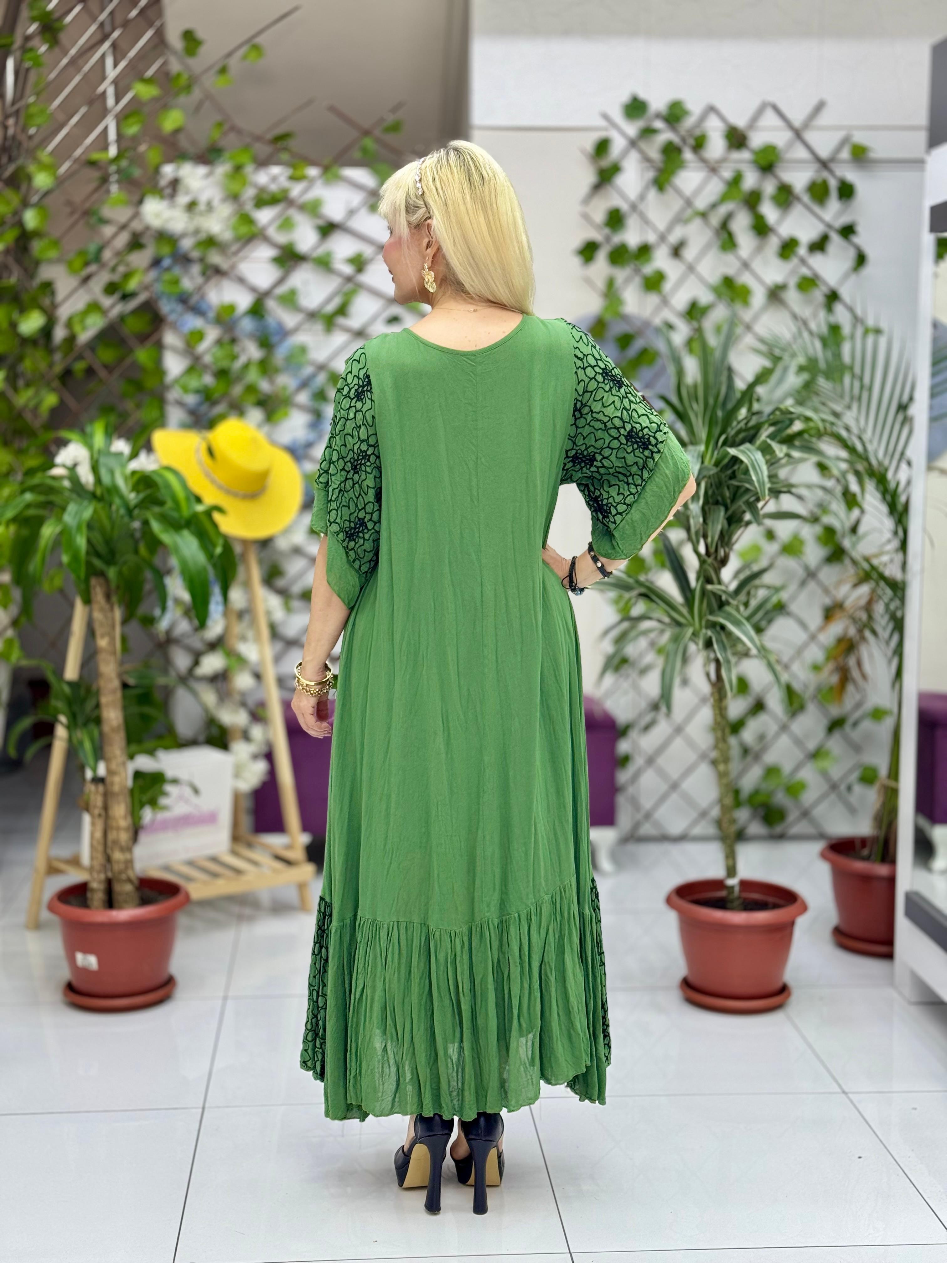 M1046 Vestido Voile Sin Mangas Rojo