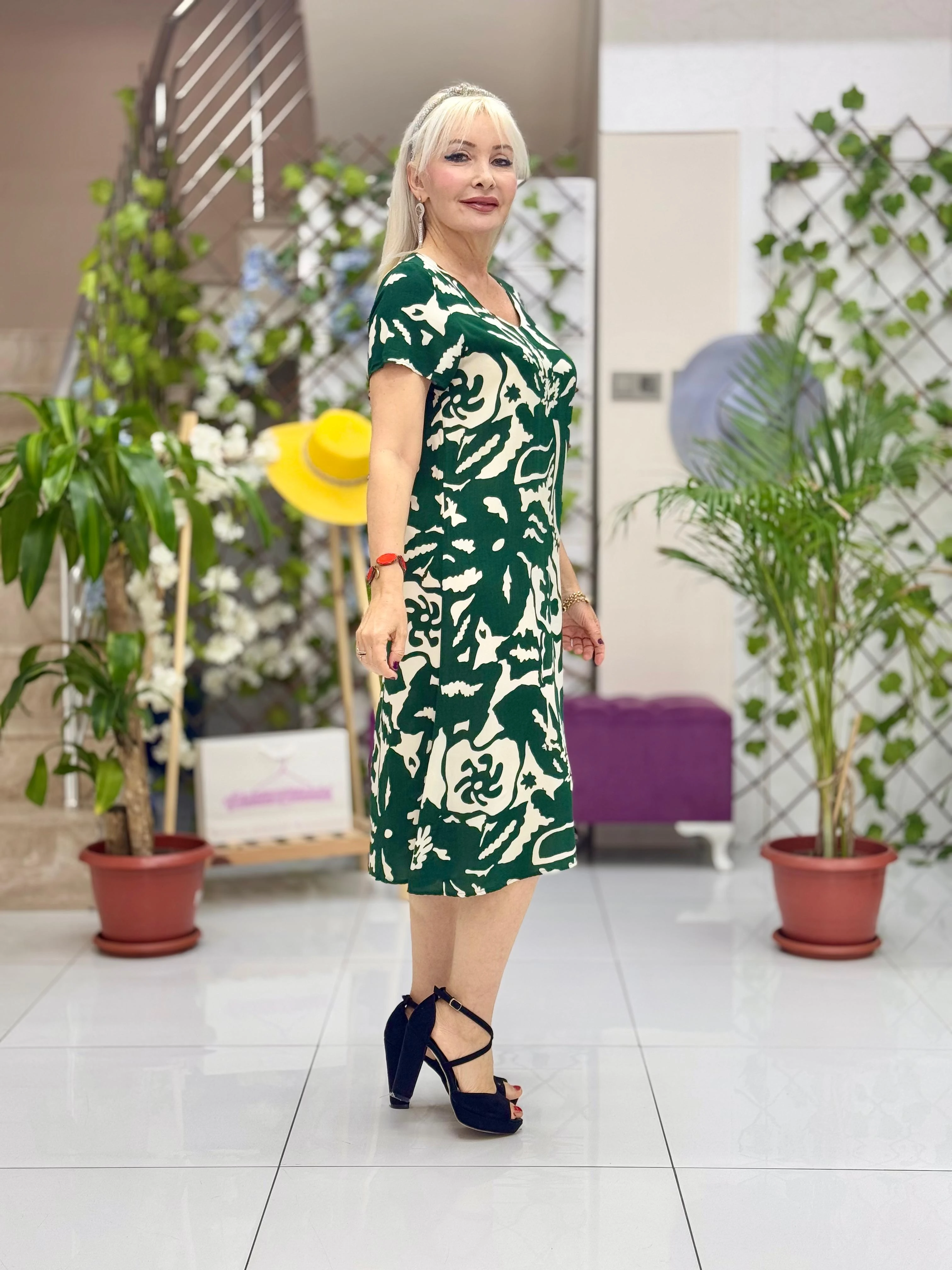 DM70042 Demet Viskon Elbise