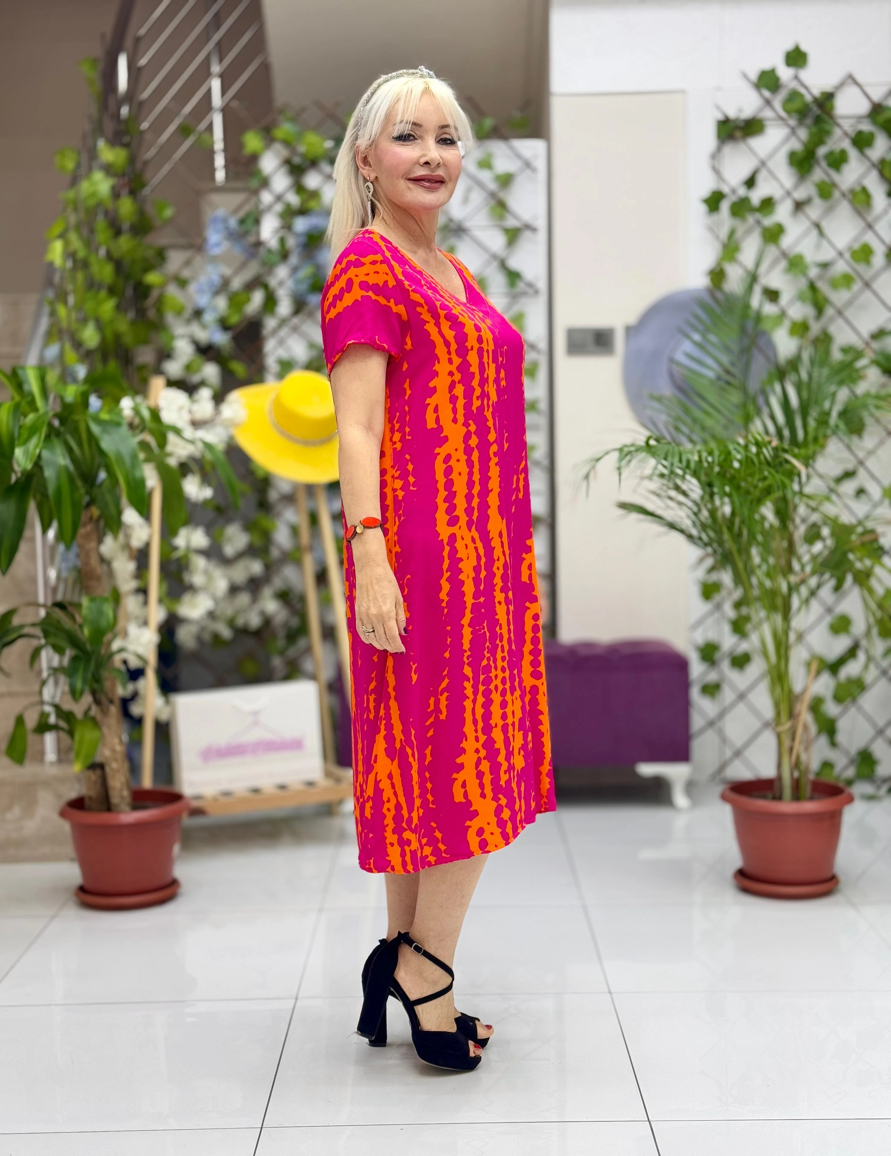 DM70051 Demet Viskon Elbise