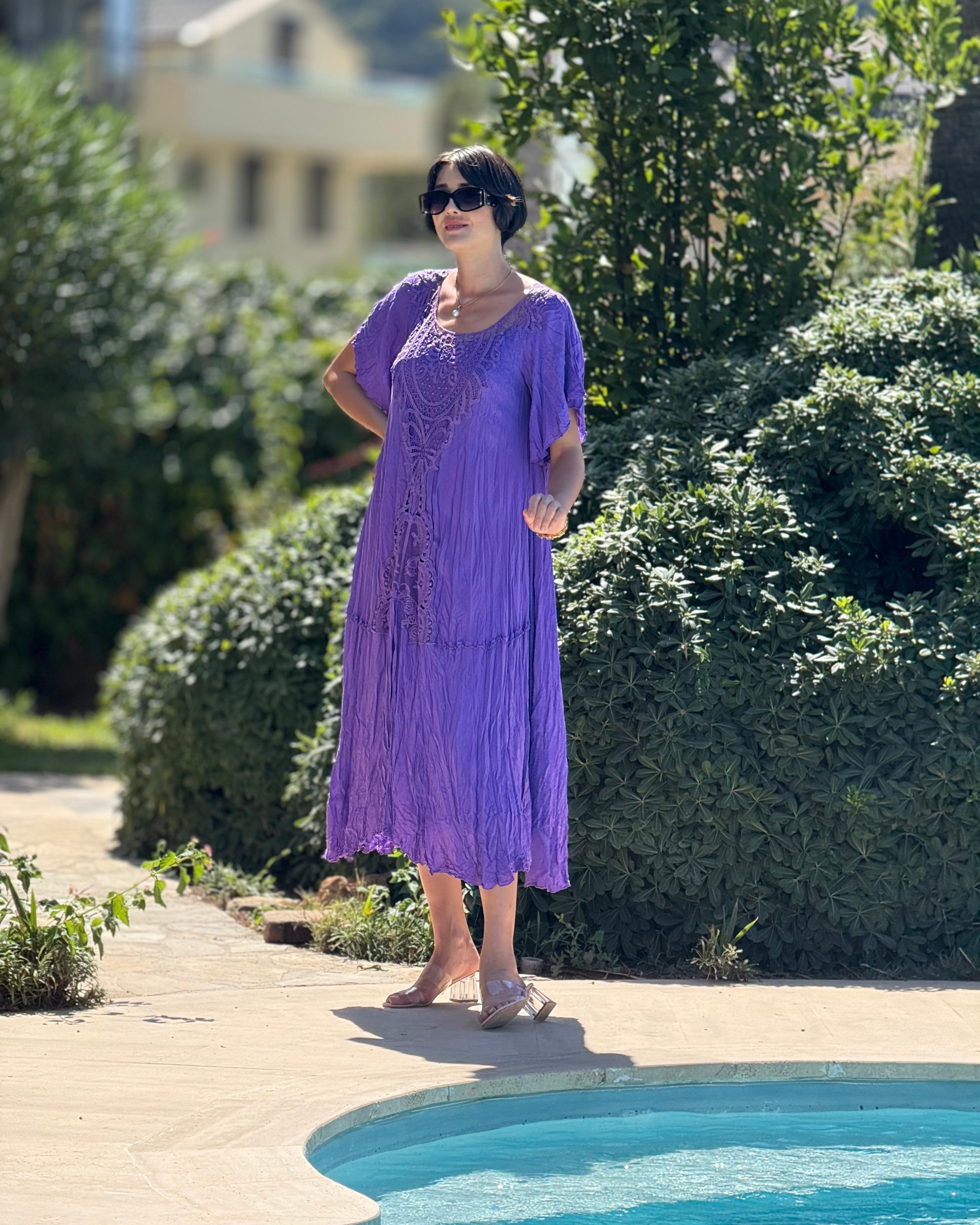M1420 Vestido Hürrem Morado