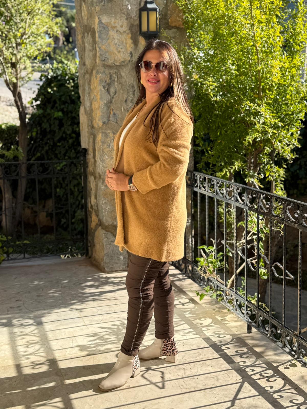 Sc2403 Jersey De Punto Lavado Marrón