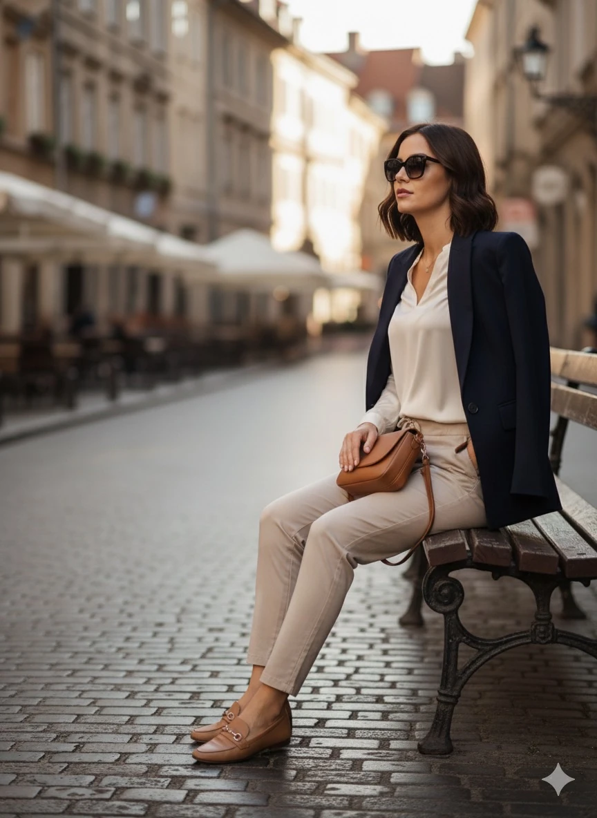 AY17004 Likralı Coton Pantolon Krem