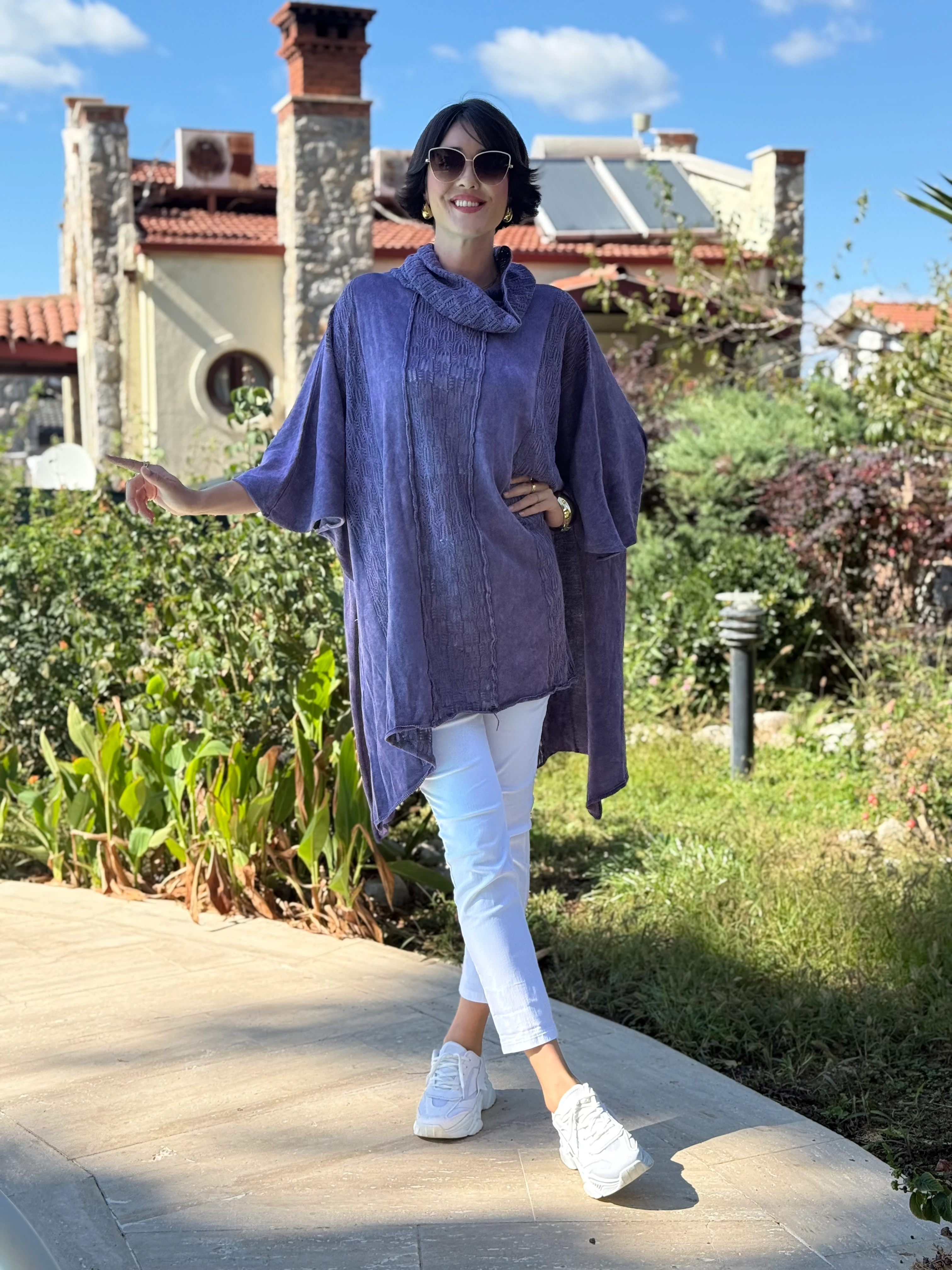 Sc2403 Jersey De Punto Lavado Marrón