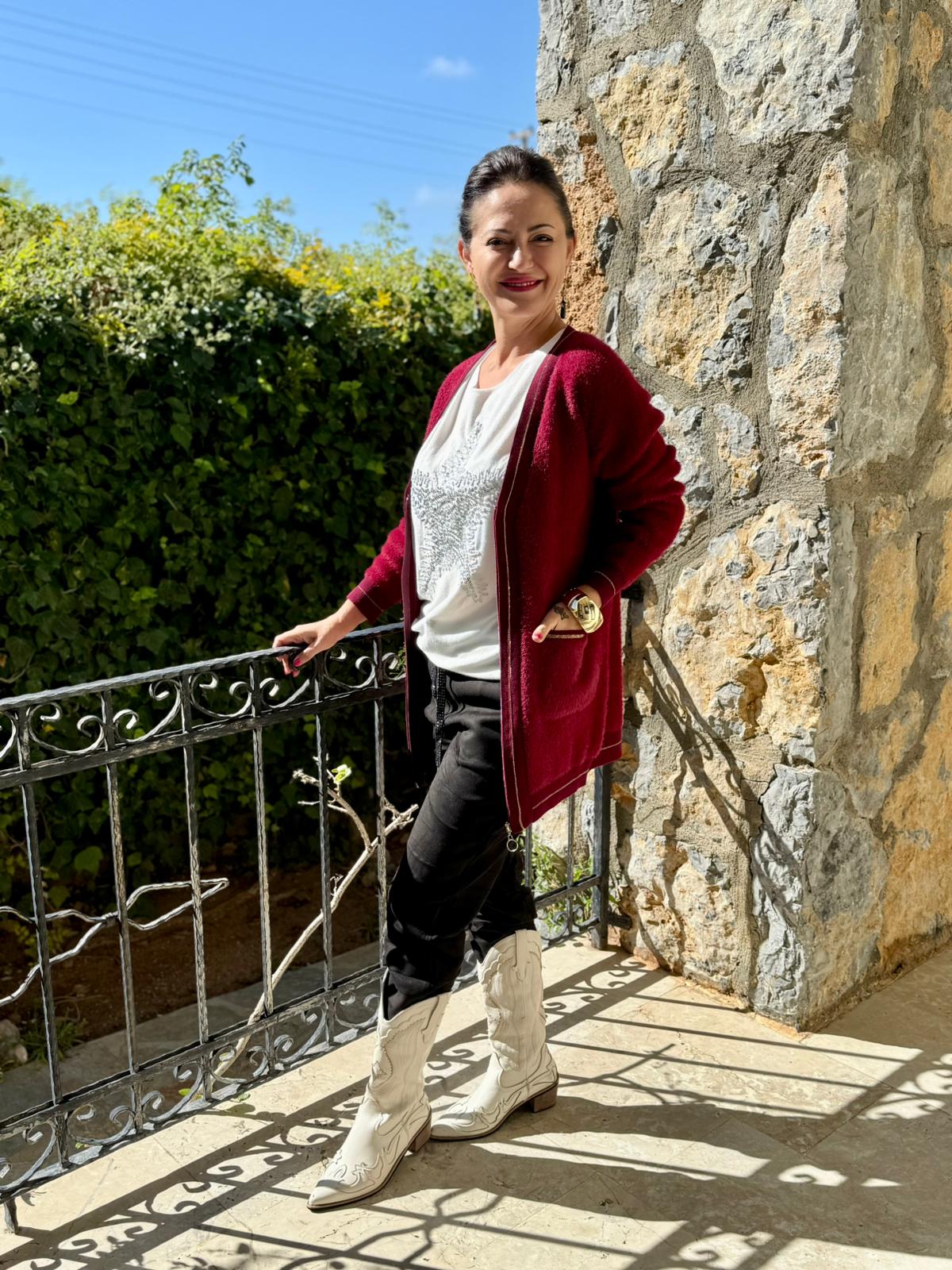 Sc2403 Jersey De Punto Lavado Marrón