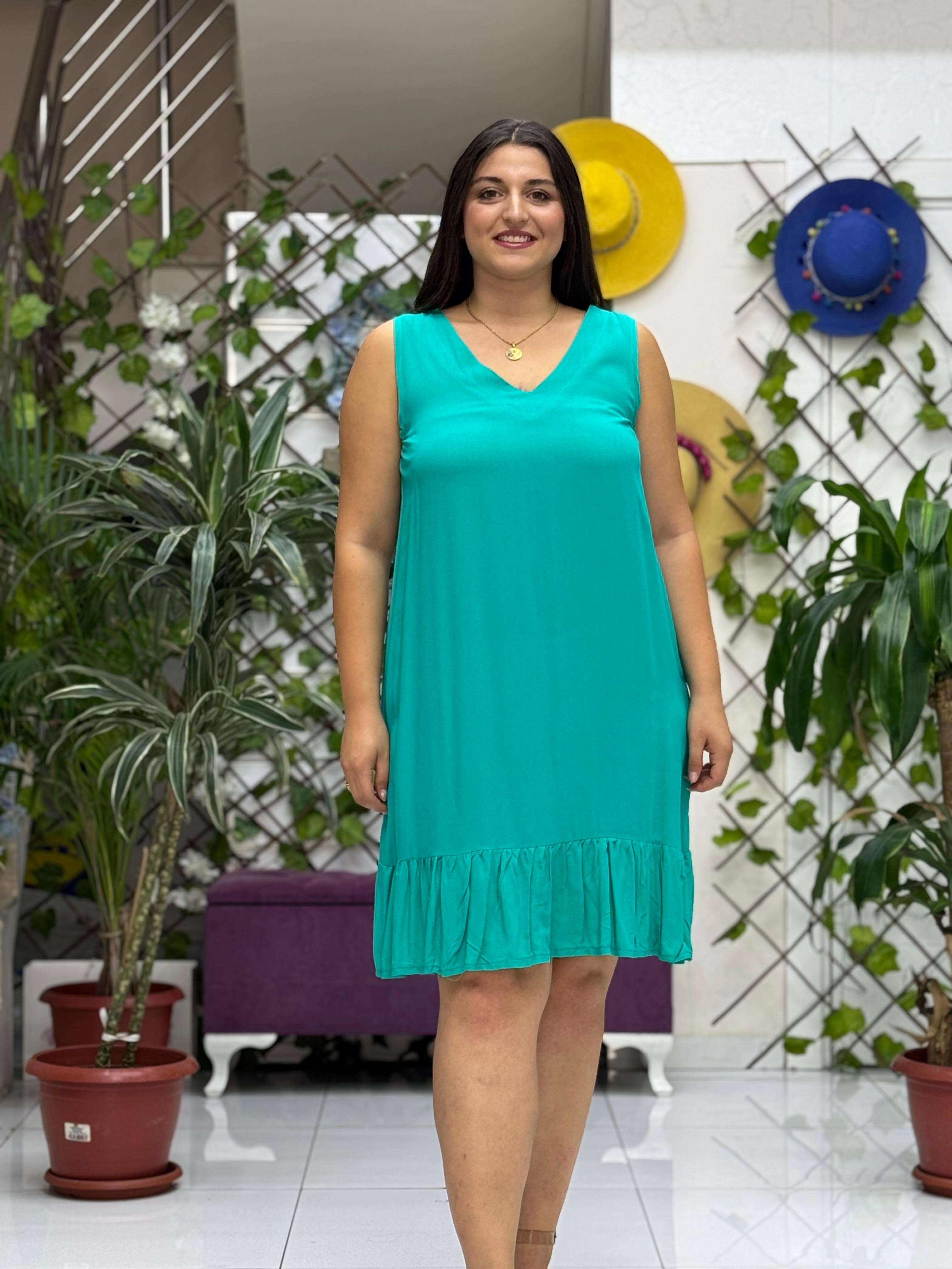 ALN16033 Viskon Alanya Elbise