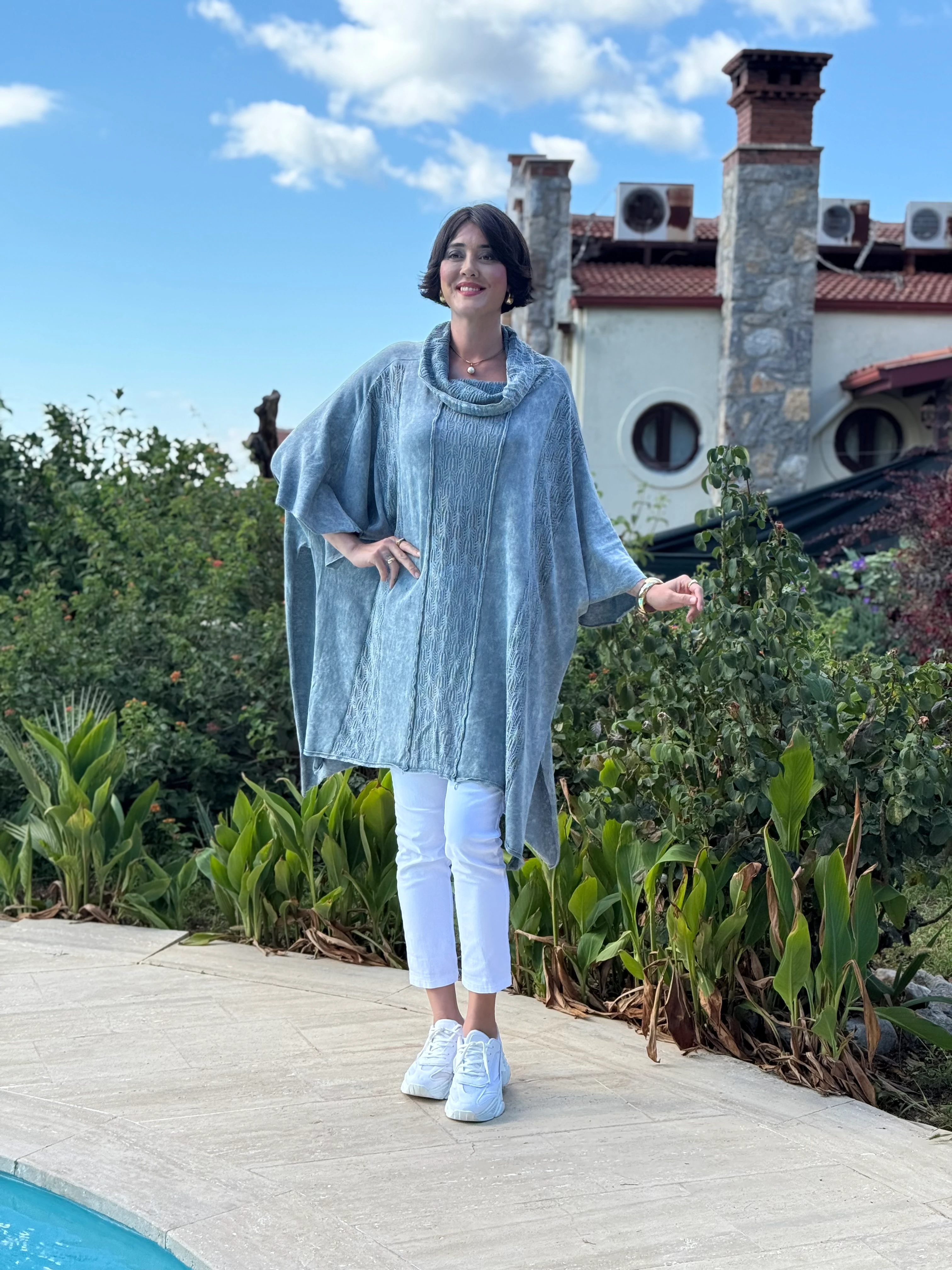 Sc2403 Jersey De Punto Lavado Marrón