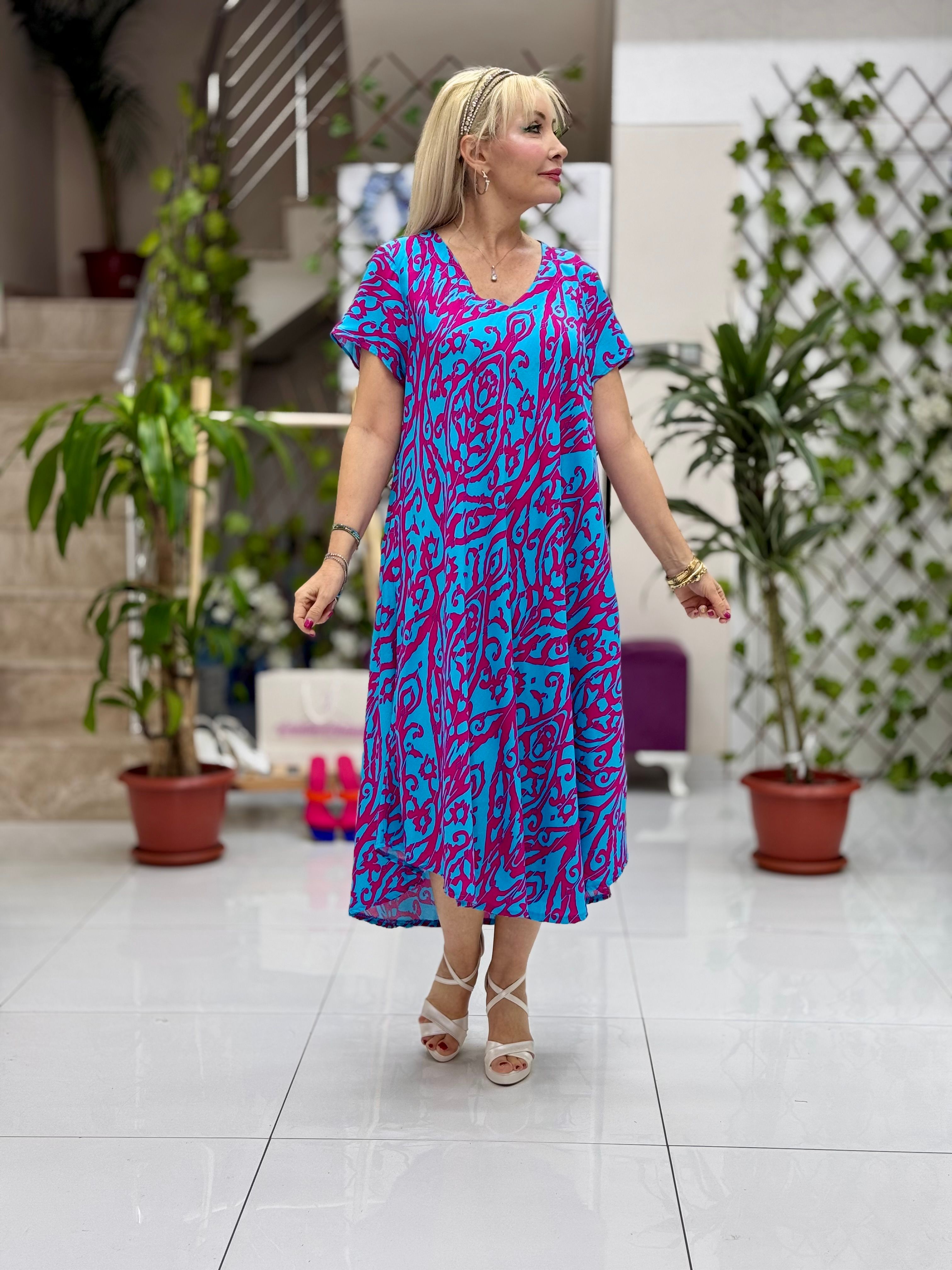 FDD17165 Viskon Frida Elbise